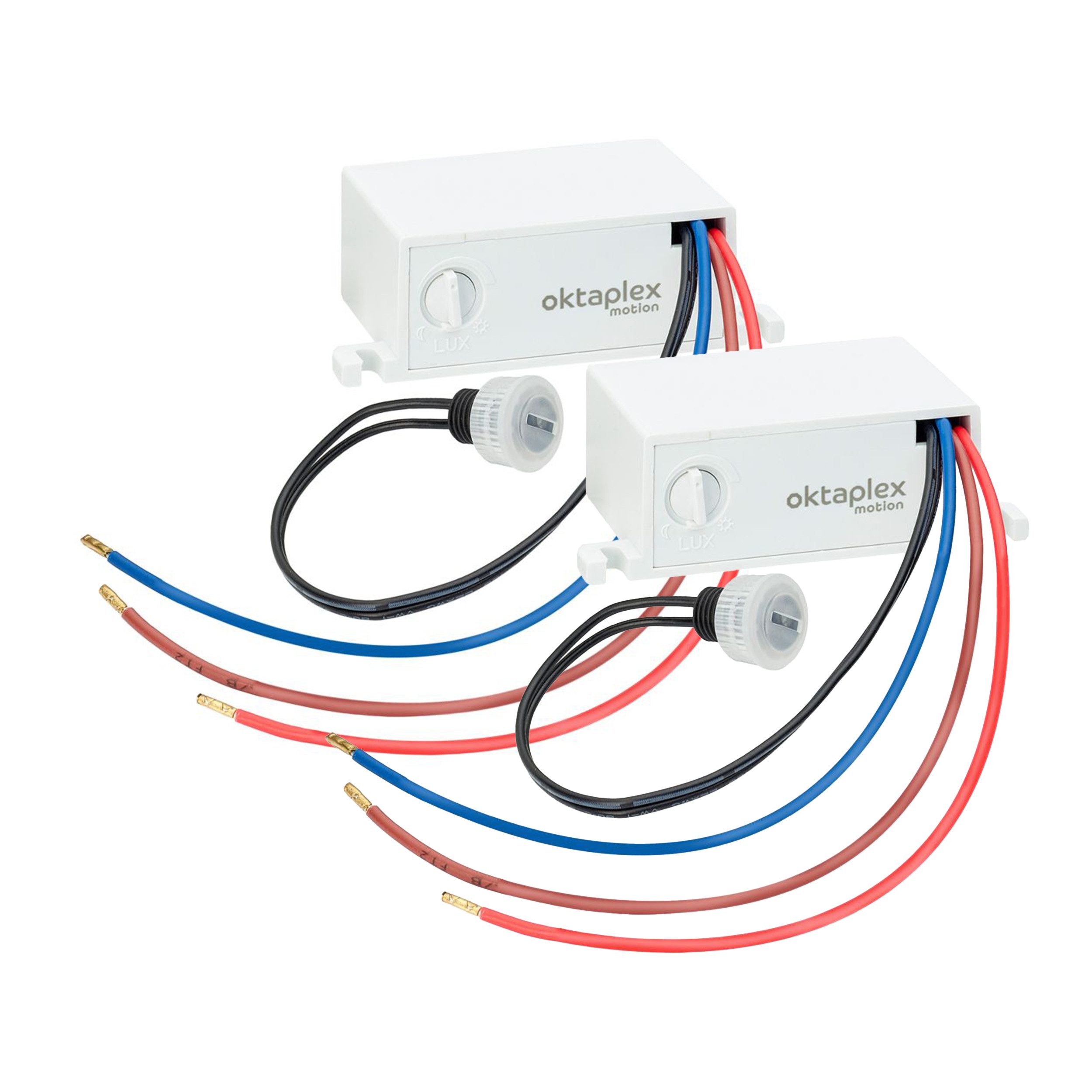 Oktaplex motion Dämmerungsschalter Jasy Einbau Dämmerungssensor Unterputz, Einbausensor weiß Lichtsensor IP65