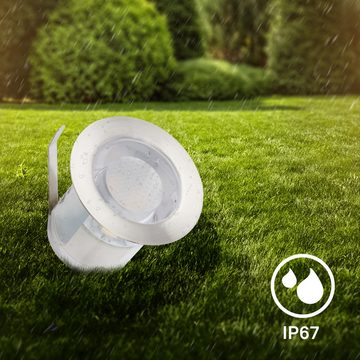 Briloner Leuchten Gartenstrahler 3912032, LED fest verbaut, Warmweiß