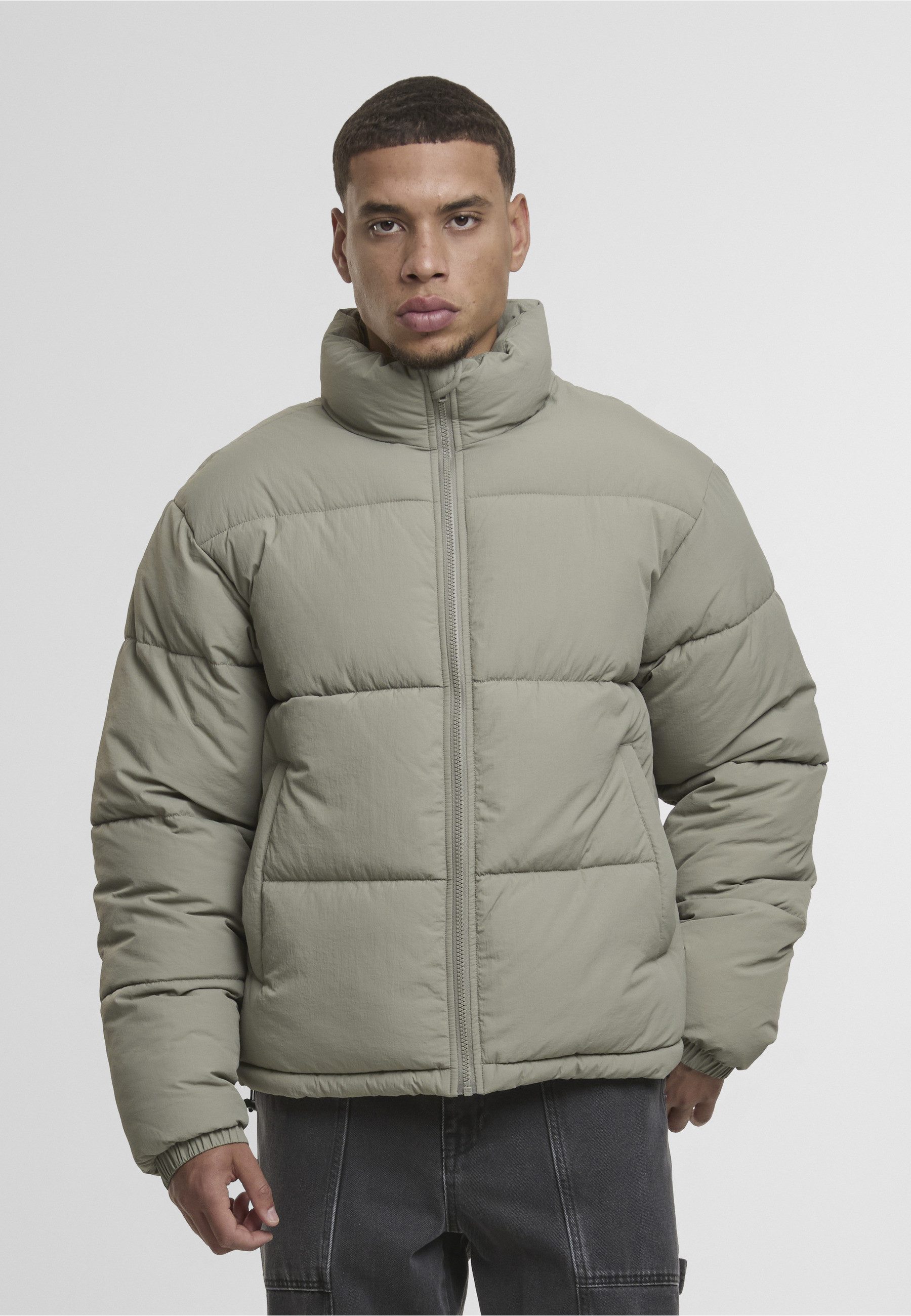 URBAN CLASSICS Winterjacke Urban Classics Crinkle Puffer Jacket (1-St)