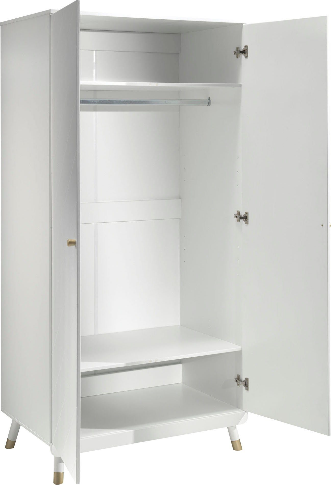 Vipack Kleiderschrank Billy (Made in Europe) MDF-Oberfläche