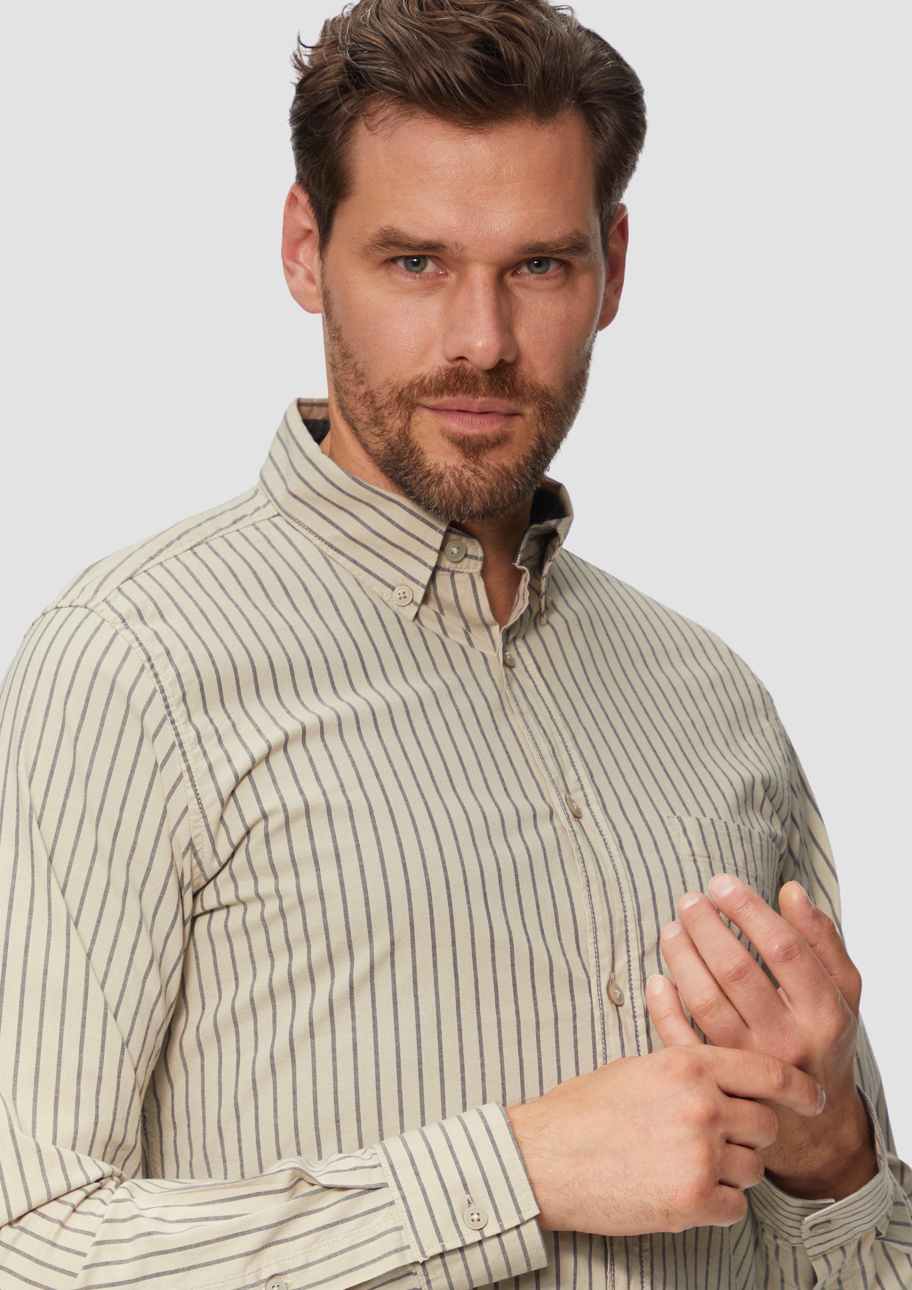 s.Oliver Langarmhemd Slim Fit: Hemd aus günstig online kaufen
