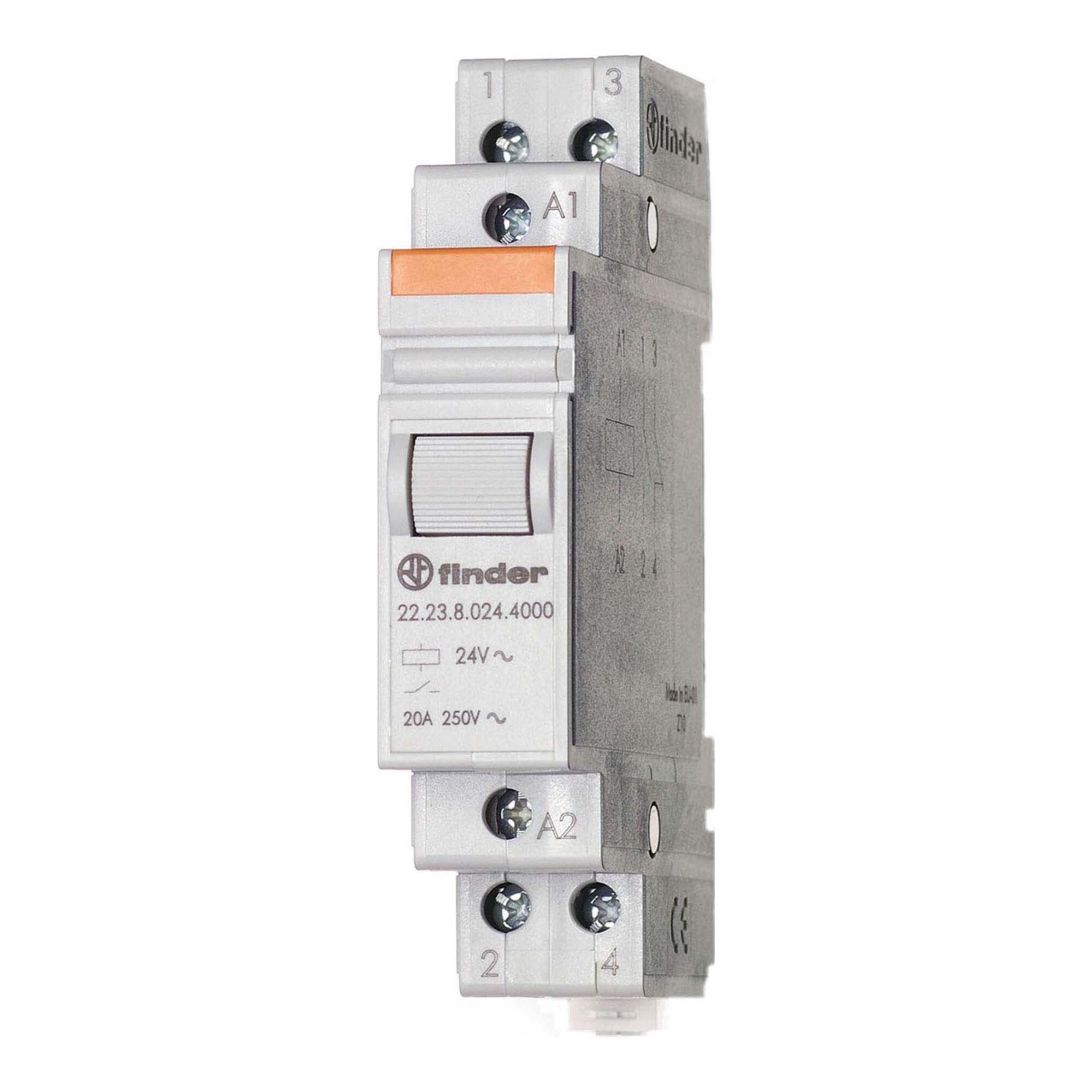 finder LED-Leuchtmittel Finder Installationsrelais 1S/1Ö 20A 12VAC 22.23.8.012.4000
