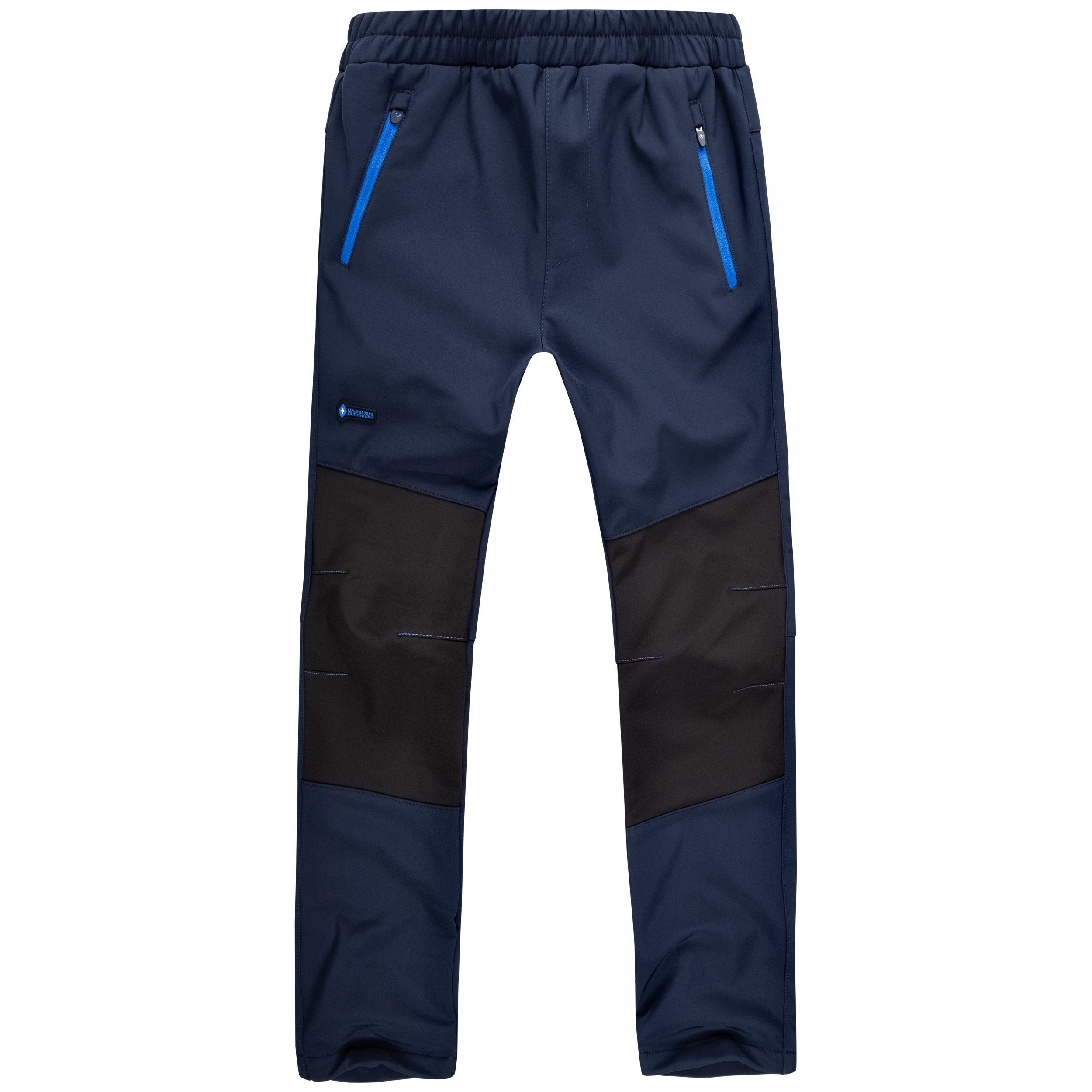 Höhenhorn Softshellhose Tiegun Kinder Jungen Mädchen Outdoorhose Gefüttert Snowboardhose weiches Microfleece-Innenfutter
