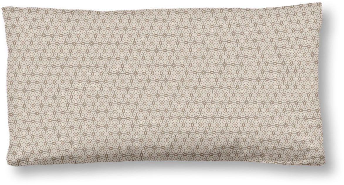 hip Kissenhülle Alrune, (1 Stück), Baumwolle, Mako-Satin, 40x80, 1 Stück, Reißverschluss, sand