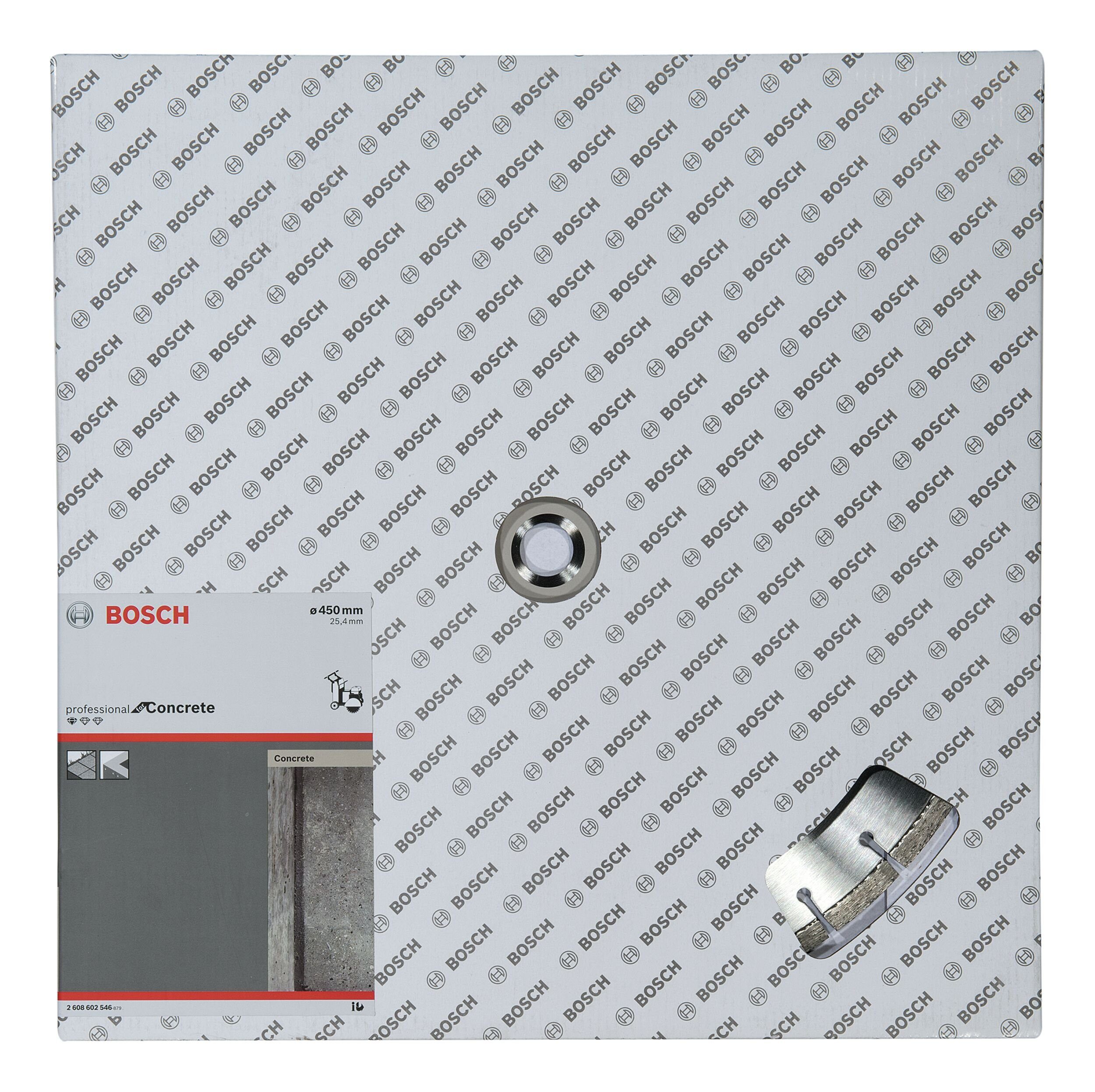 BOSCH Trennscheibe, x Concrete x for 3,6 mm, - 450 Standard Ø x 10 450 25,4 mm Diamanttrennscheibe