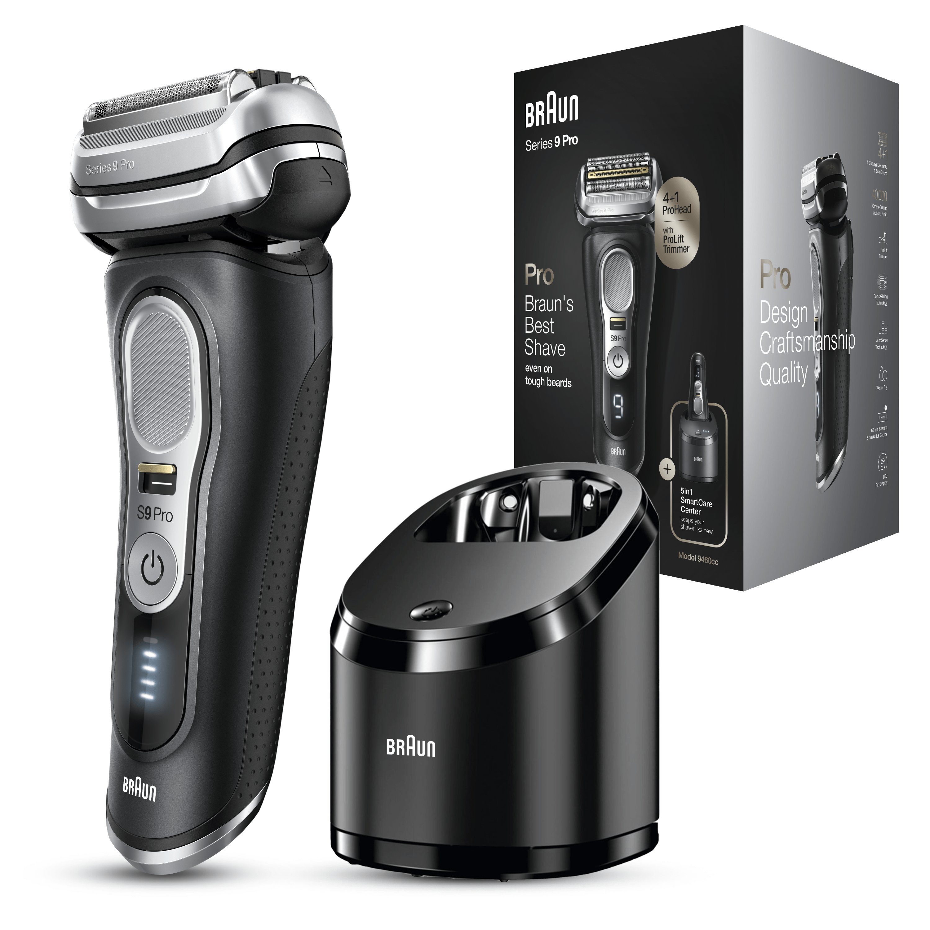 Braun Elektrorasierer Series 9 Pro 9460cc, Reinigungsstation, Aufsätze 1 online kaufen OTTO