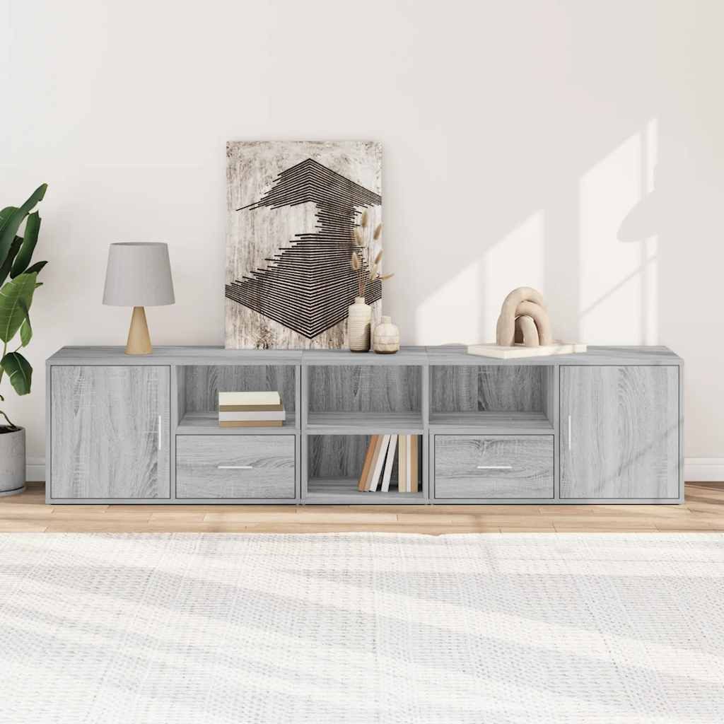 vidaXL Schuhschrank Eckregal Grau Sonoma 200x40x45 günstig online kaufen
