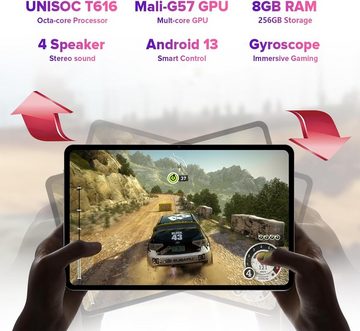 TECLAST Tablet (11", 256 GB, Android 13, 4G LTE/5G, Top gaming android 13 tablett octa core wlan gms gps widevine)