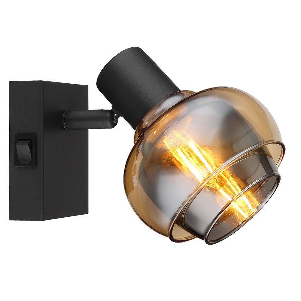 GLOBO LIGHTING Wandleuchte, Leuchtmittel nicht inklusive, Wandleuchte Wandlampe Flurleuchte Schlafzimmerlampe Spot beweglich