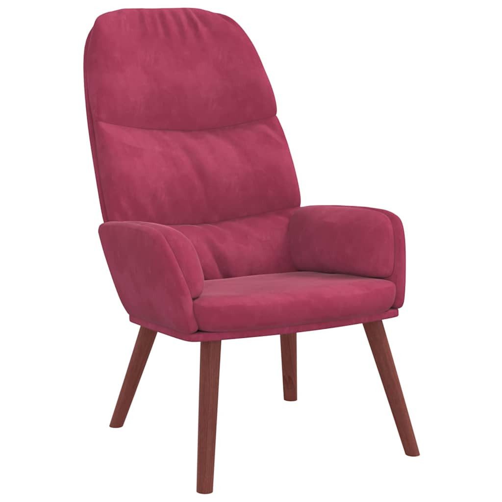 vidaXL Sessel Relaxsessel Weinrot Samt (1-St) günstig online kaufen
