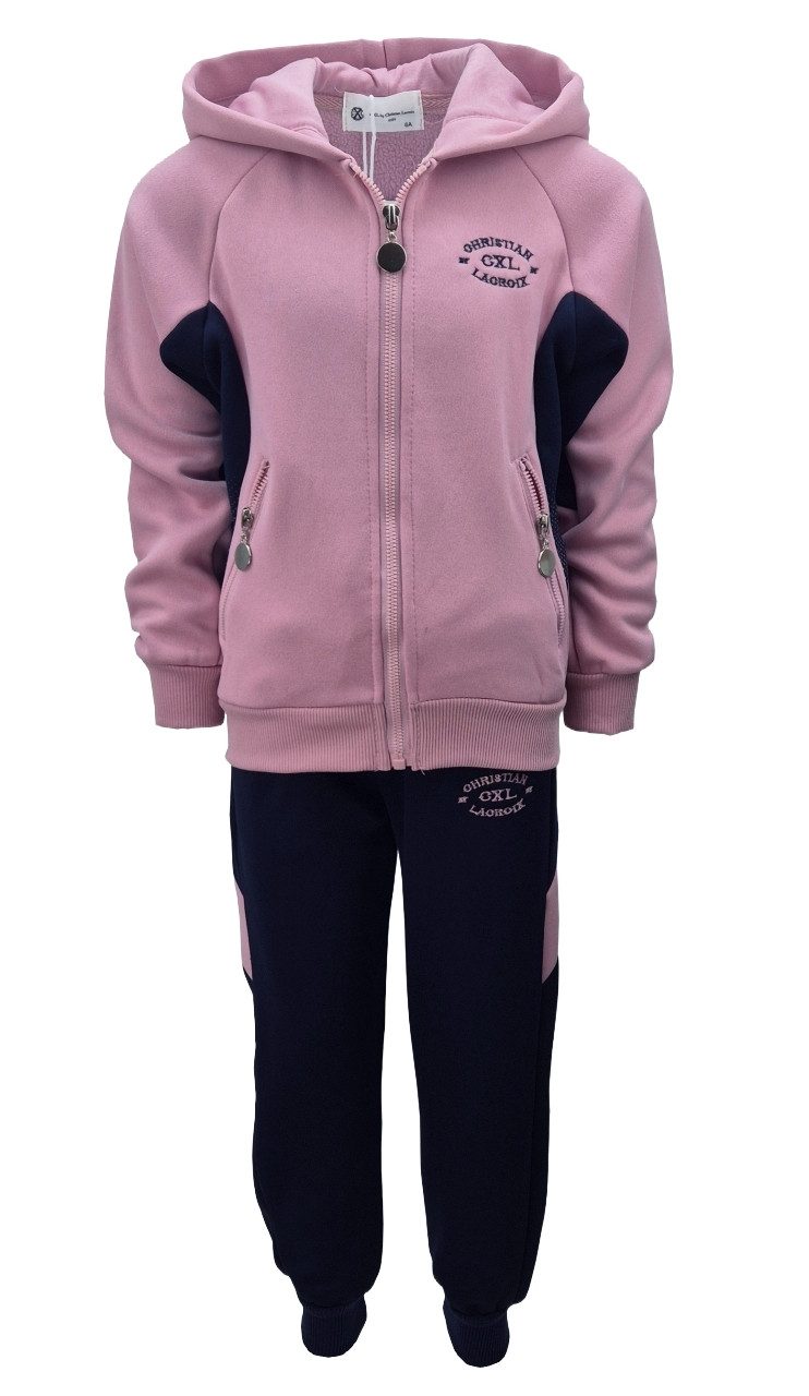 Girls Fashion Jogginganzug Jogginganzug Freizeitset Sweat-Jacke + Jogginghose MF171e