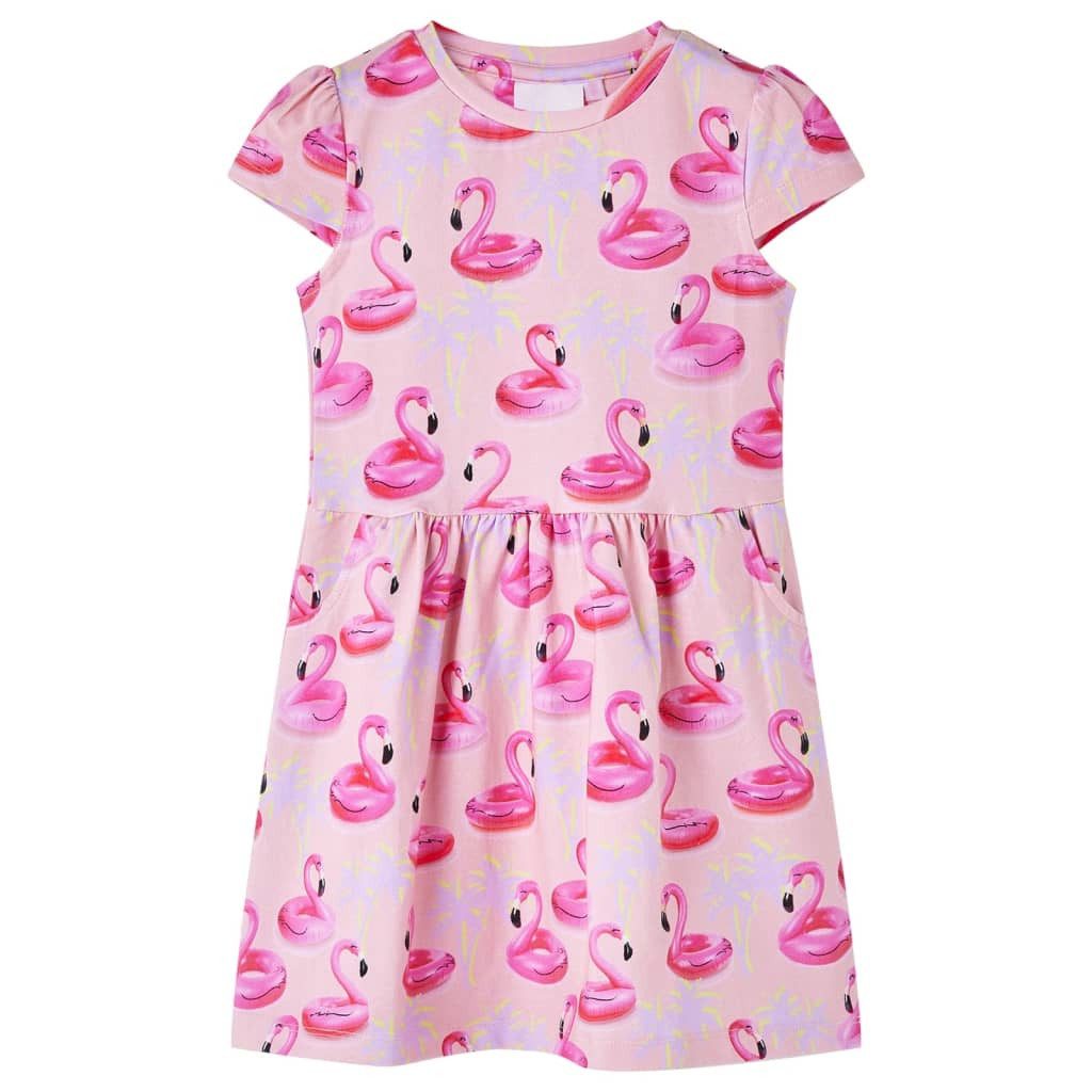Druckkleid Kinderkleid Hellrosa 92