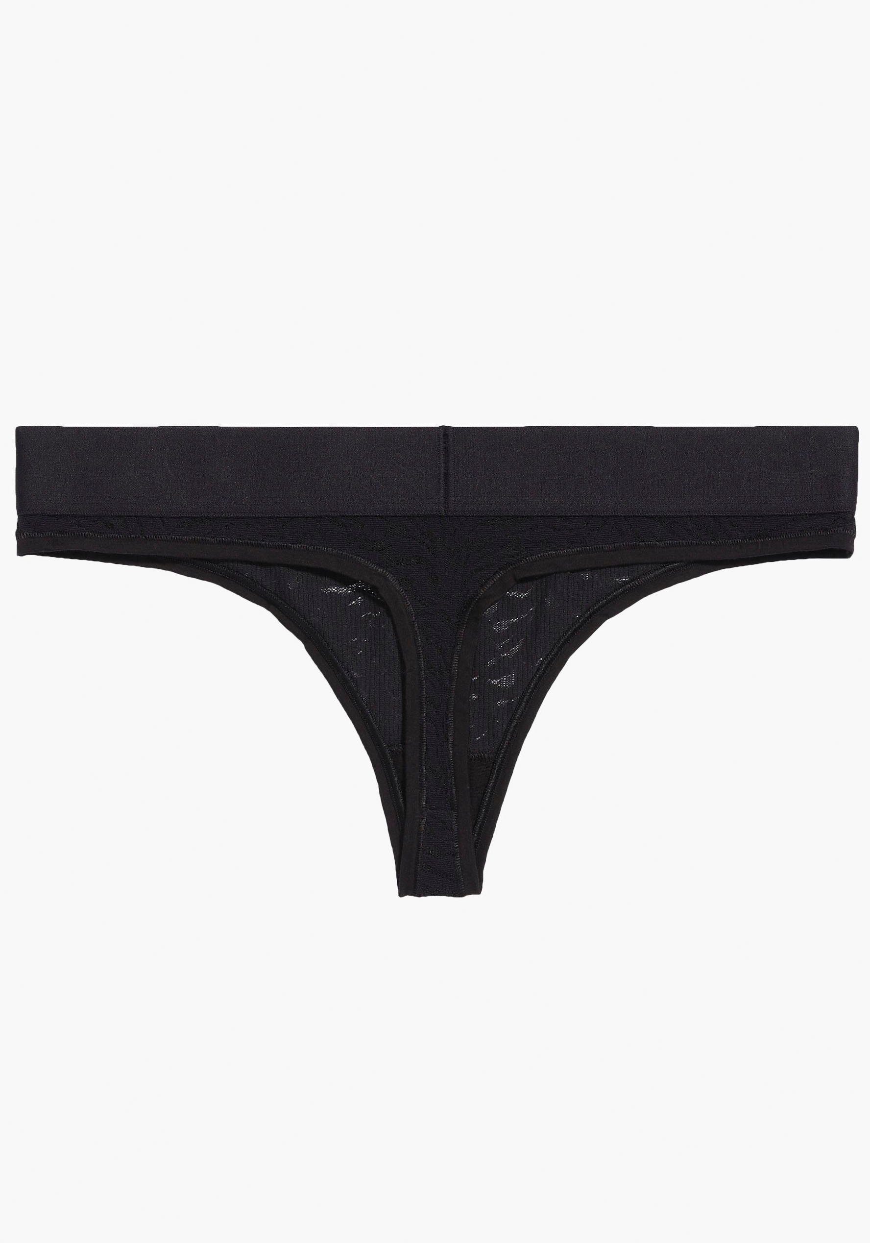 schwarz Calvin Klein Logobund mit Tanga THONG Underwear