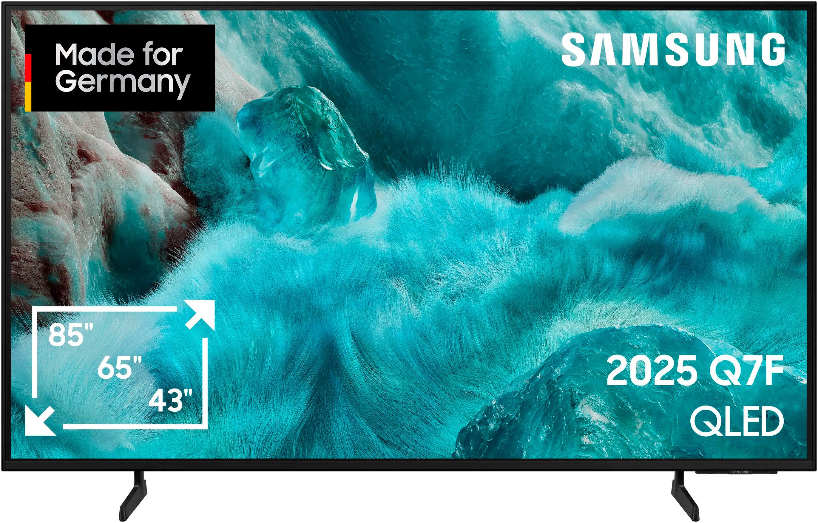 Samsung GQ43Q7FAAU QLED-Fernseher (108 cm/43 Zoll, 4K Ultra HD, Smart-TV, Quantum HDR, Knox Security, Art Store, 3D Sound, Gaming Hub, AI TV)