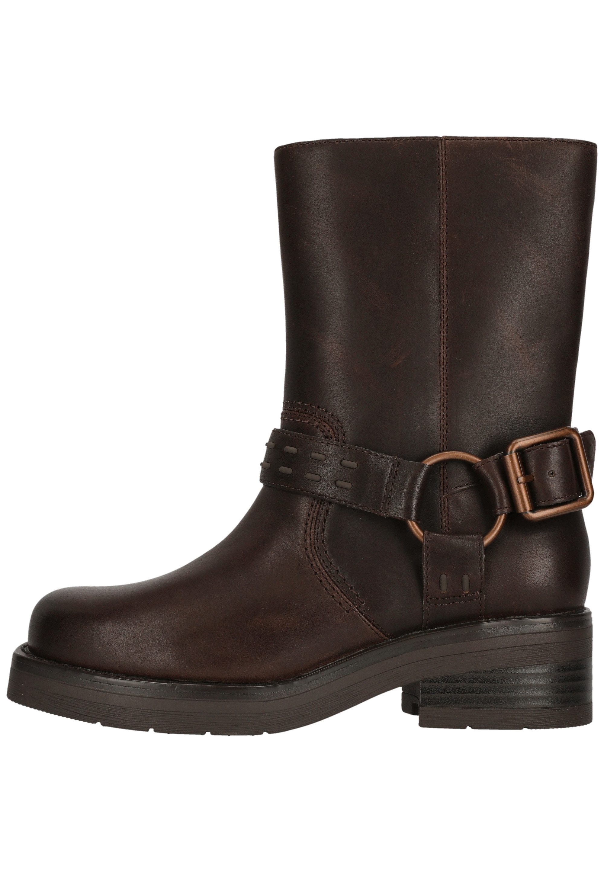 Clarks Rebelle Up Stiefelette mit markanter Clarks-Logo-Schnalle