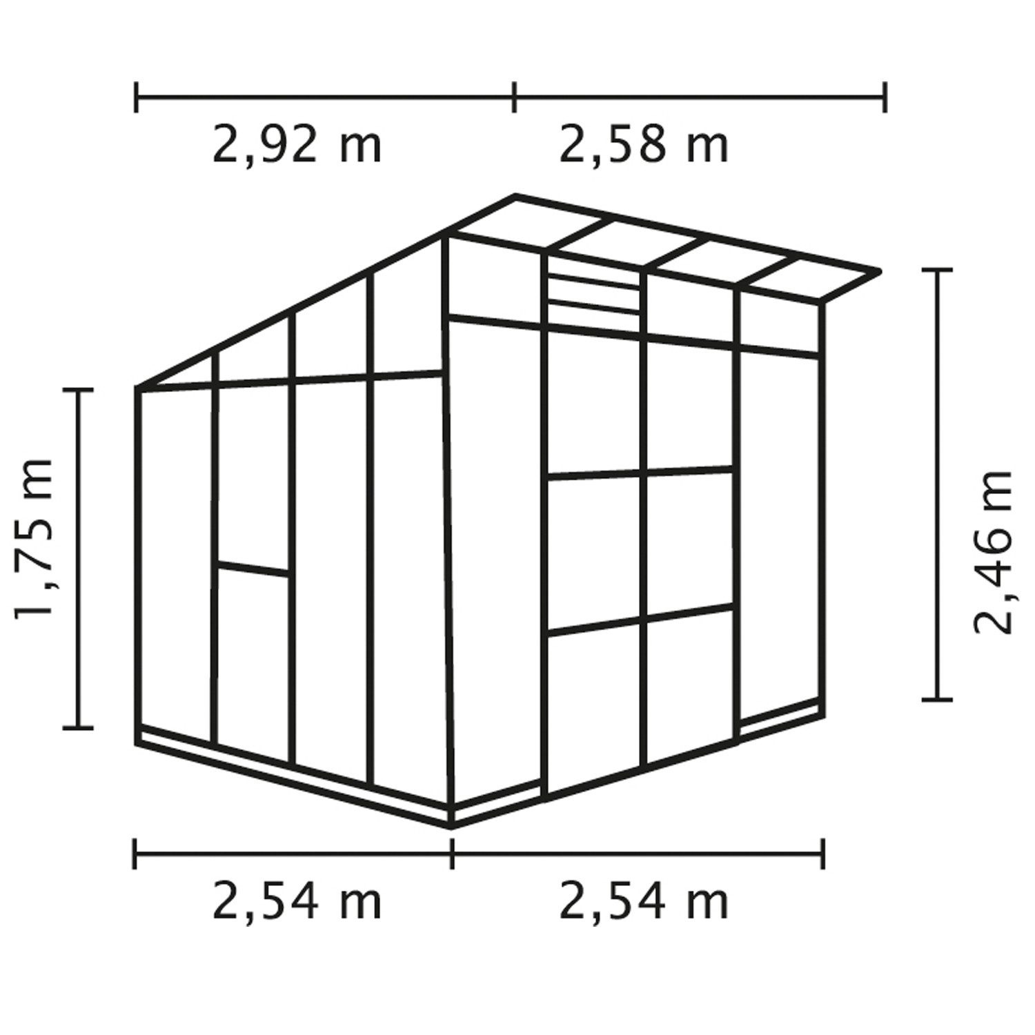 Thumbnail - Vitavia Gewächshaus PER02522, 3,00 mm Wandstärke