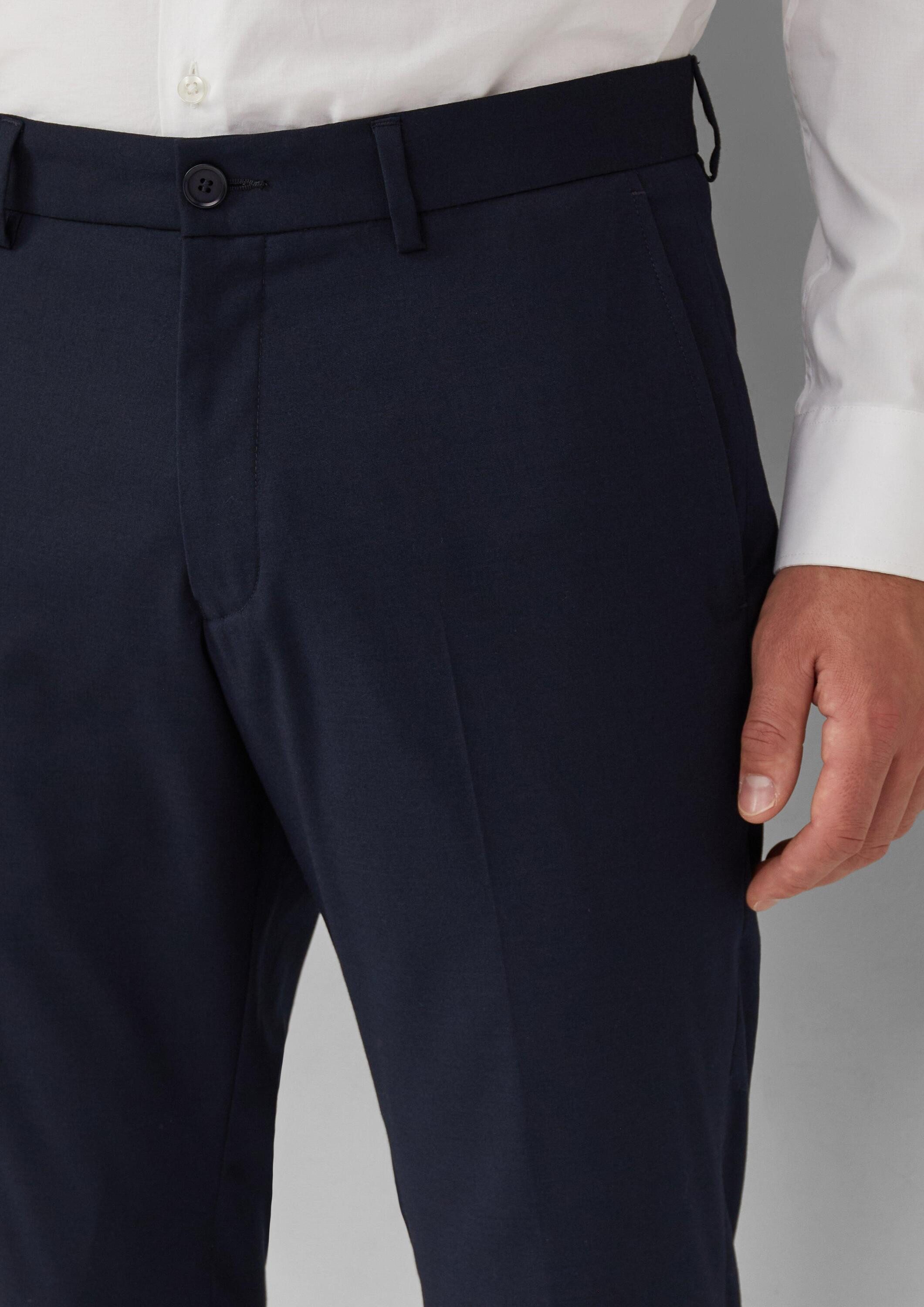 s.Oliver Chinos Hose S.OPURE s.O PURE: Feine Anzughose aus meliertem Stretch-Gewebe
