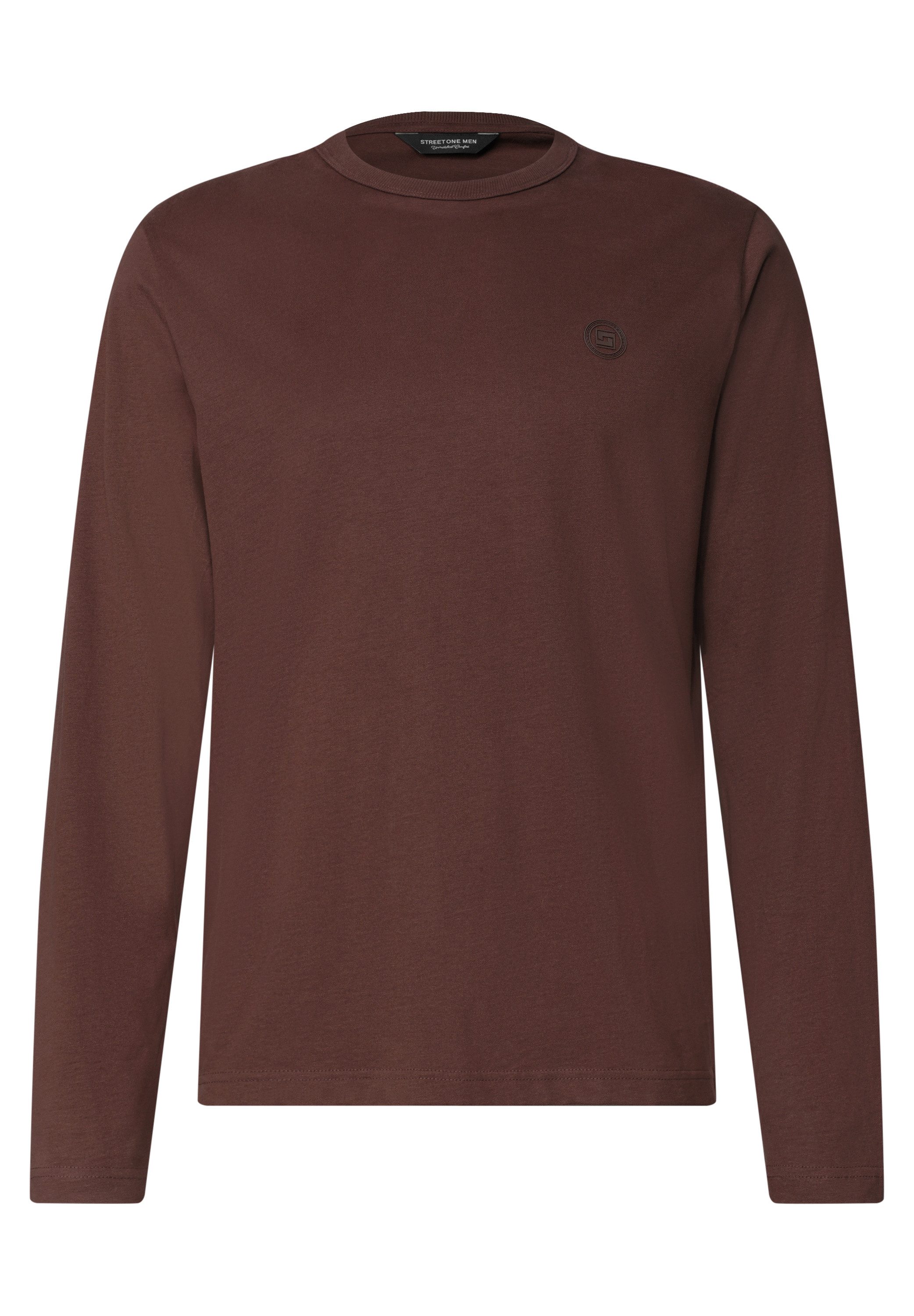 STREET ONE MEN Langarmshirt aus reiner Baumwolle – Bild 4 von 5