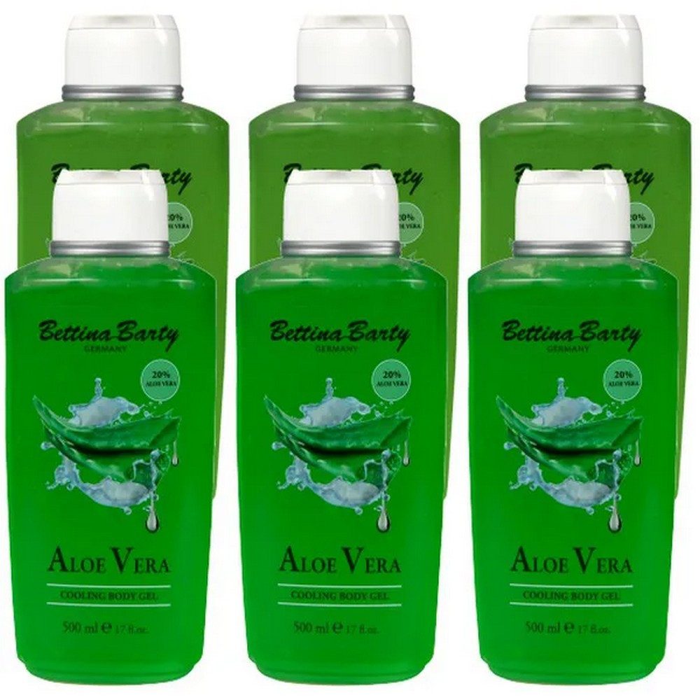 Bettina Barty After Sun-Gel Aloe Vera Kühlendes Gel 6 x 500ml