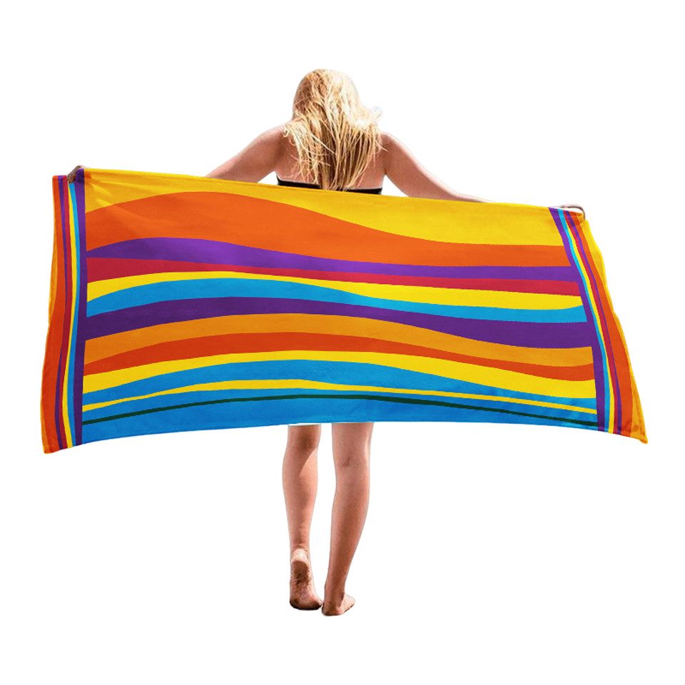 nsihing Strandtuch 70x140 cm Strandlaken Strandhandtuch Mikrofaser Schnelltrocknend, (1-St), Leichtes, Sandfrei, Badetuch für Strand Schwimmen Sauna Camping