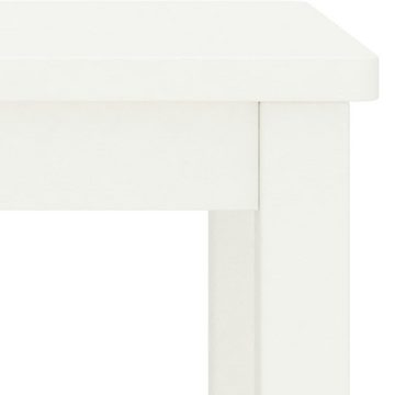vidaXL Nachttisch Nachttisch Weiß 35x30x47 cm Kiefer Massivholz