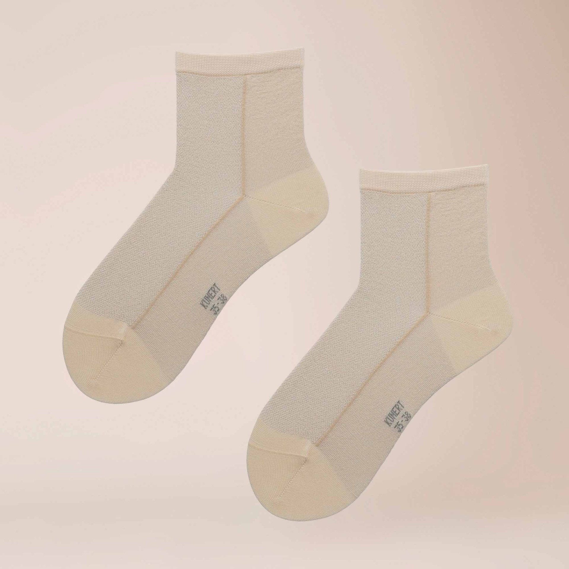 KUNERT Basicsocken Sparkling Essential (1-Paar) Kurzsocken mit Netz aus Glanzgarn