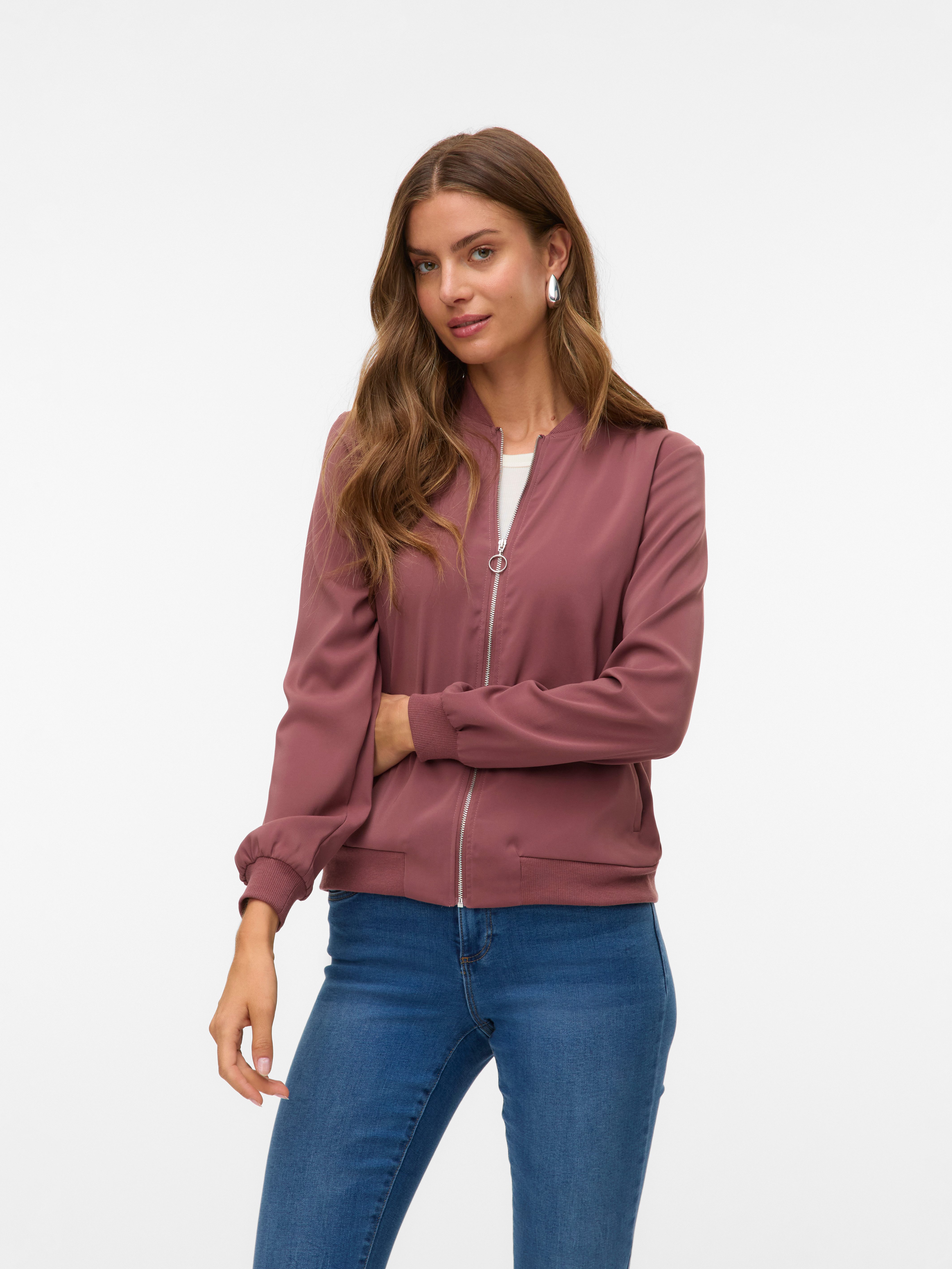 Vero Moda Bomberjacke VMCOCO L/S BOMBER NOOS in modisch kurzer Form, mit St günstig online kaufen