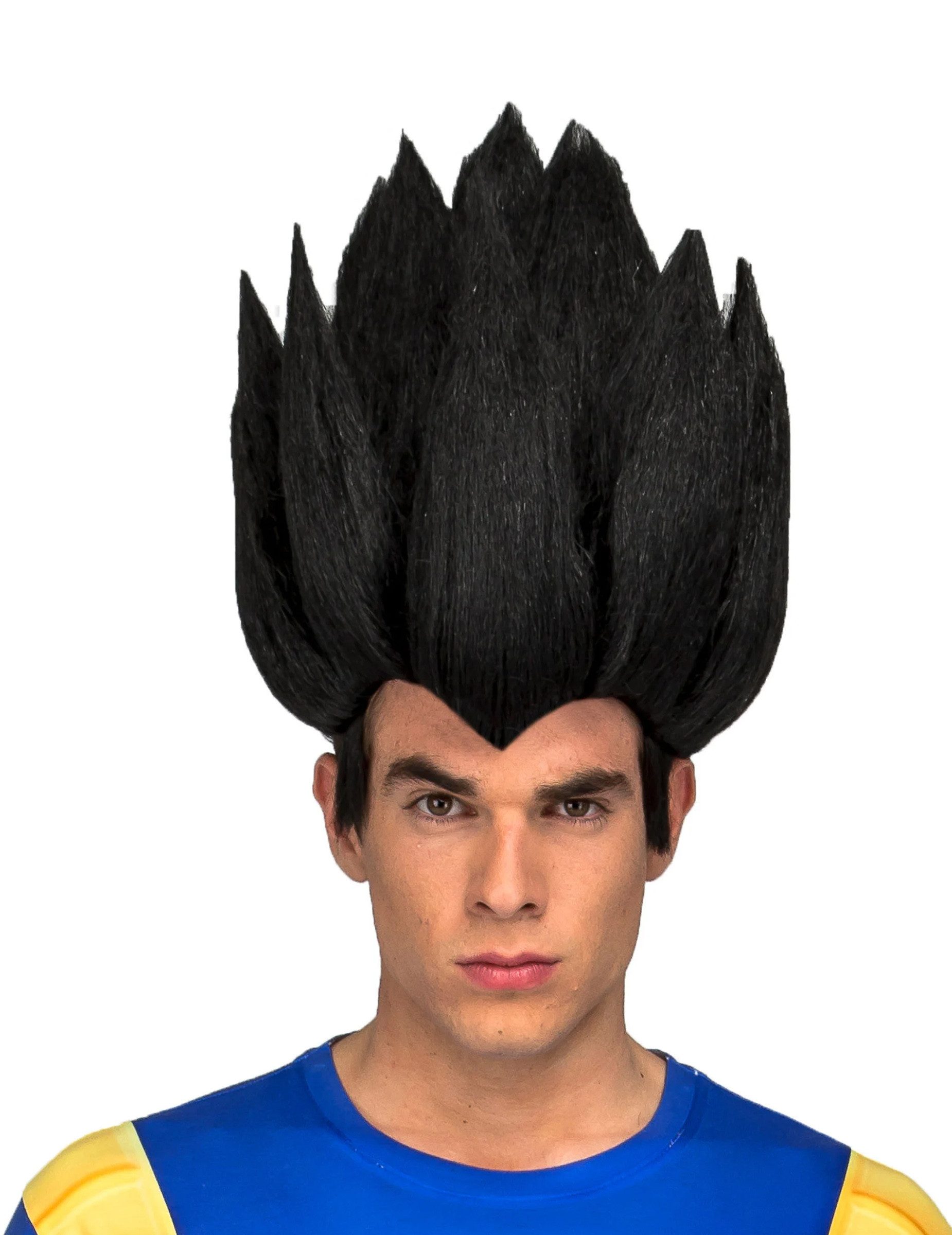 Kostüm Dragon Ball Z-Perücke Vegeta Kostümzubehör schwarz