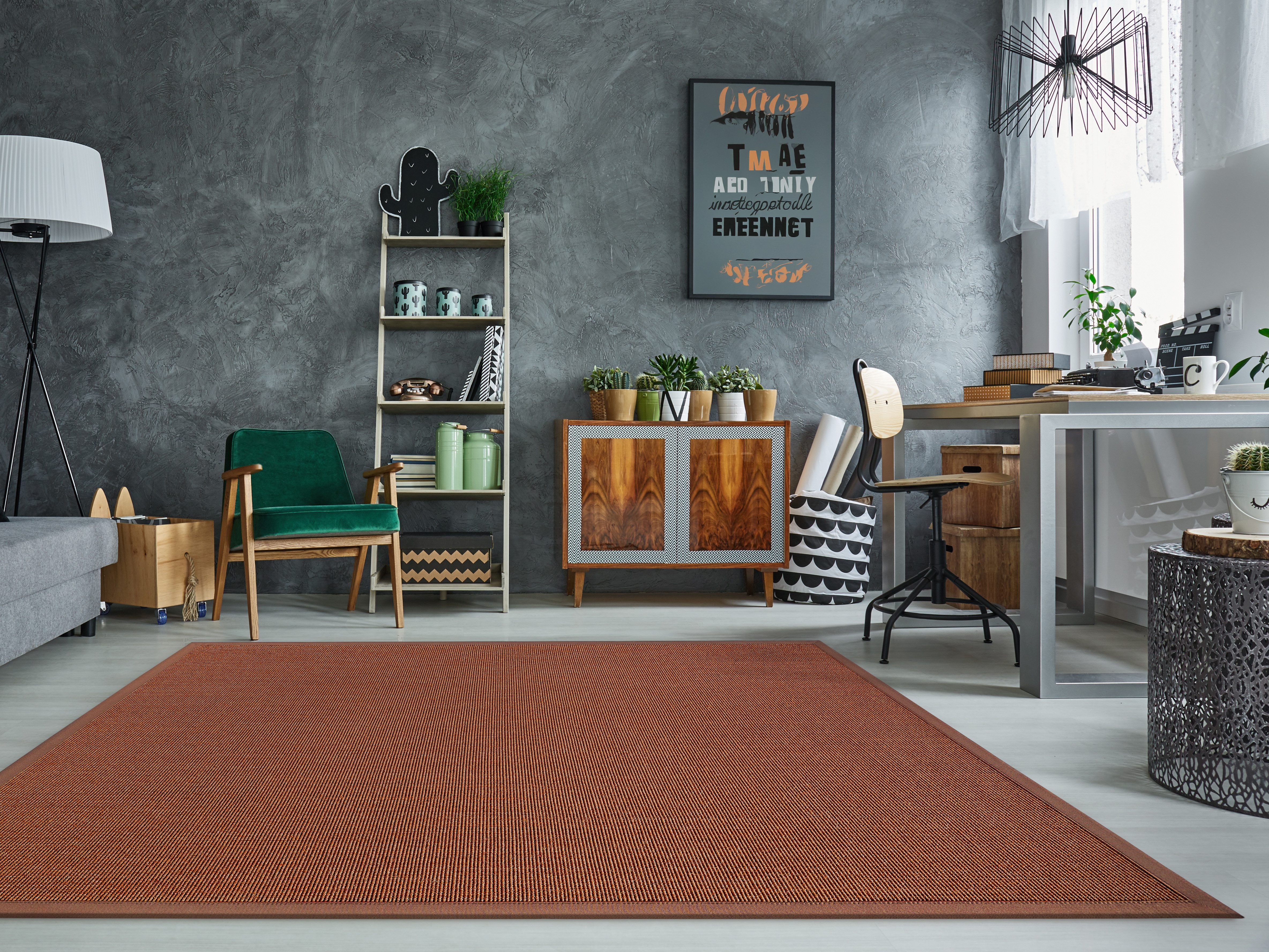Dekowe Sisalteppich Mara S2 mit Bordüre Spezial, rechteckig, Höhe: 5 mm, 100% Sisal, auch als Läufer, Wohnzimmer
