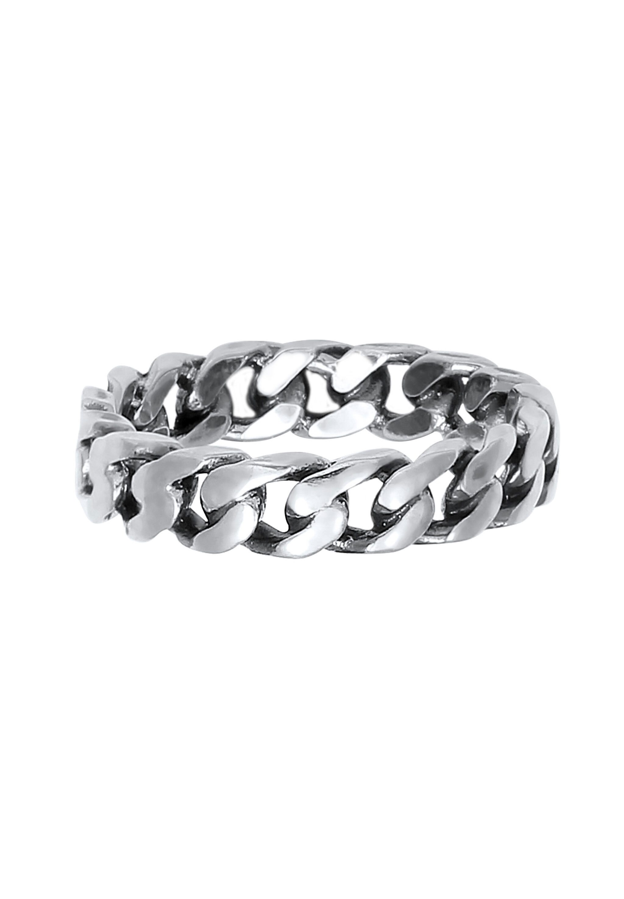Elli Fingerring Panzer Design Bandring 925 Silber, Twisted günstig online kaufen