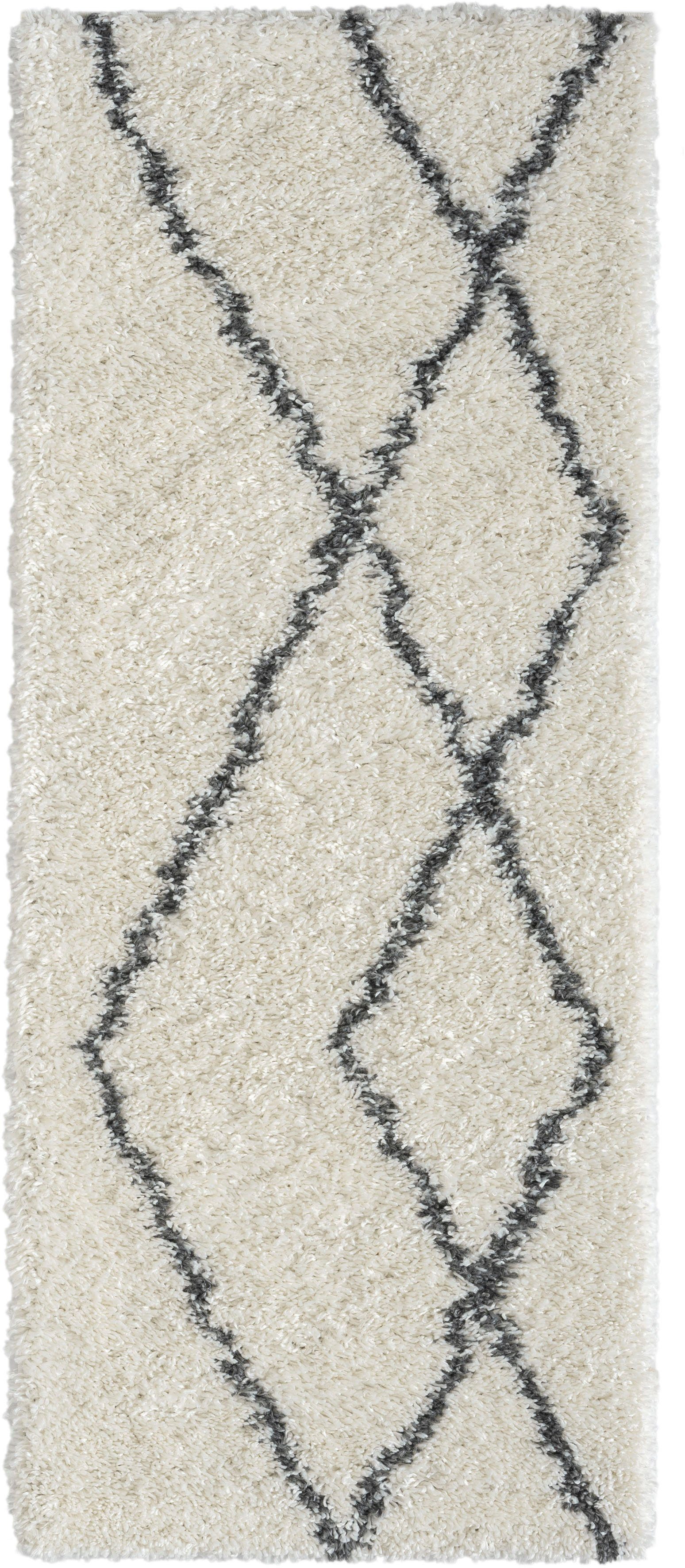 Myflair Möbel & Accessoires Hochflor-Läufer »My Shaggy Raute«, rechteckig, günstig online kaufen
