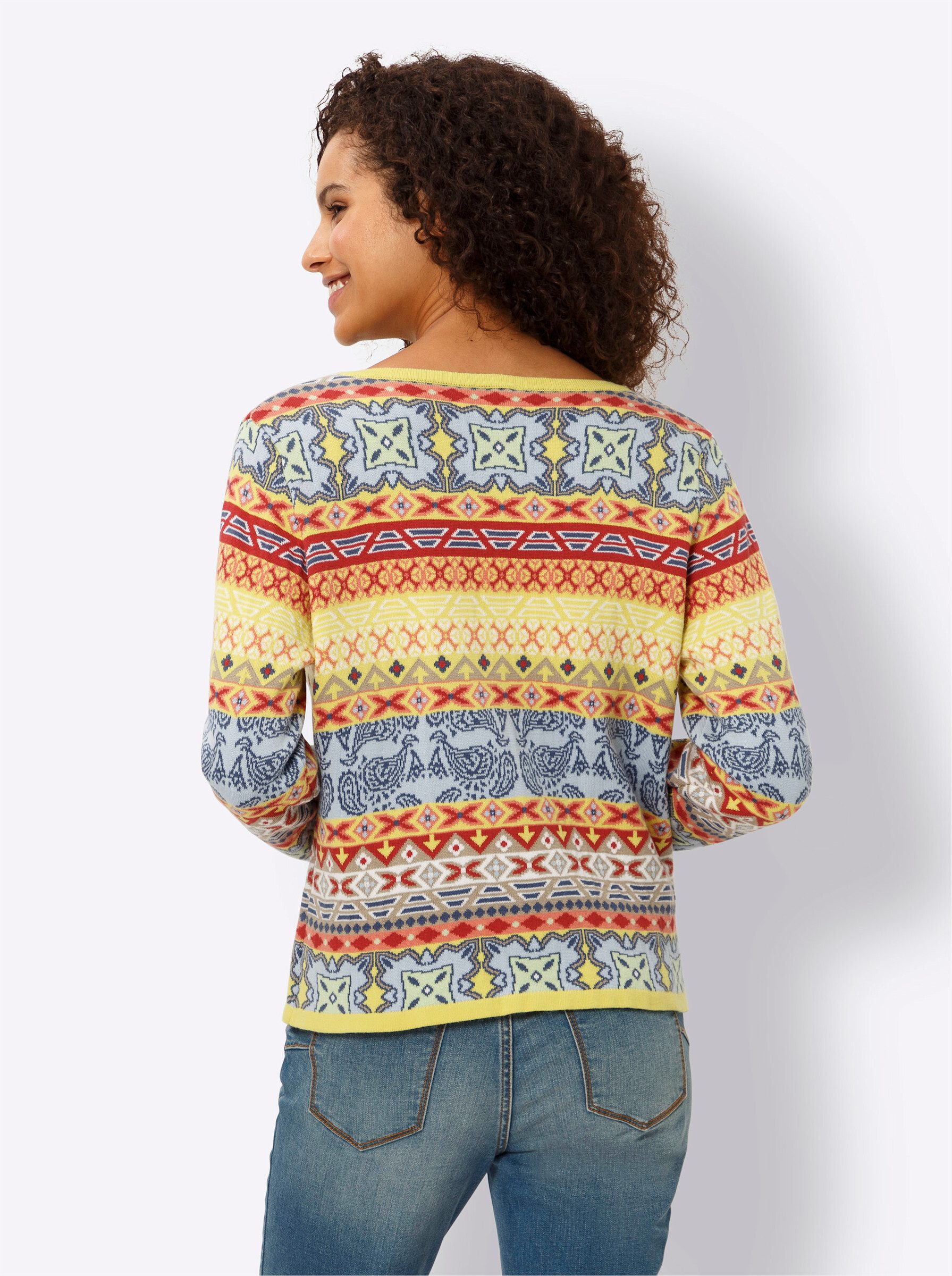 heine Strickjacke Jacquardstrickjacke . günstig online kaufen