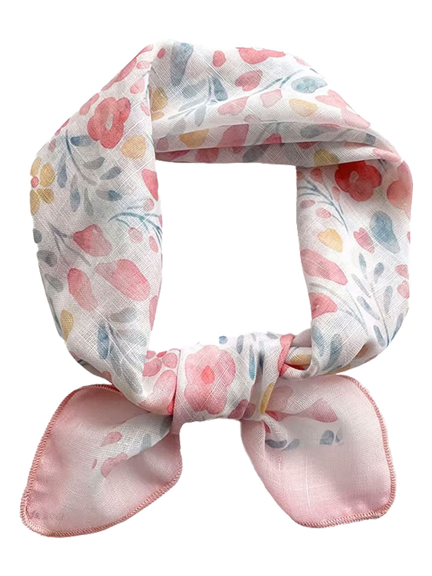 Halstuch Halstuch Damen klein Nickituch Sommer Baumwolle Rosa