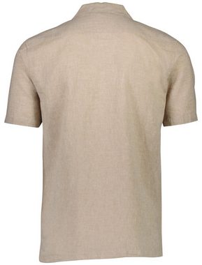 LINDBERGH Kurzarmhemd aus einem Leinen-Baumwoll-Mix mit Knopfleiste
