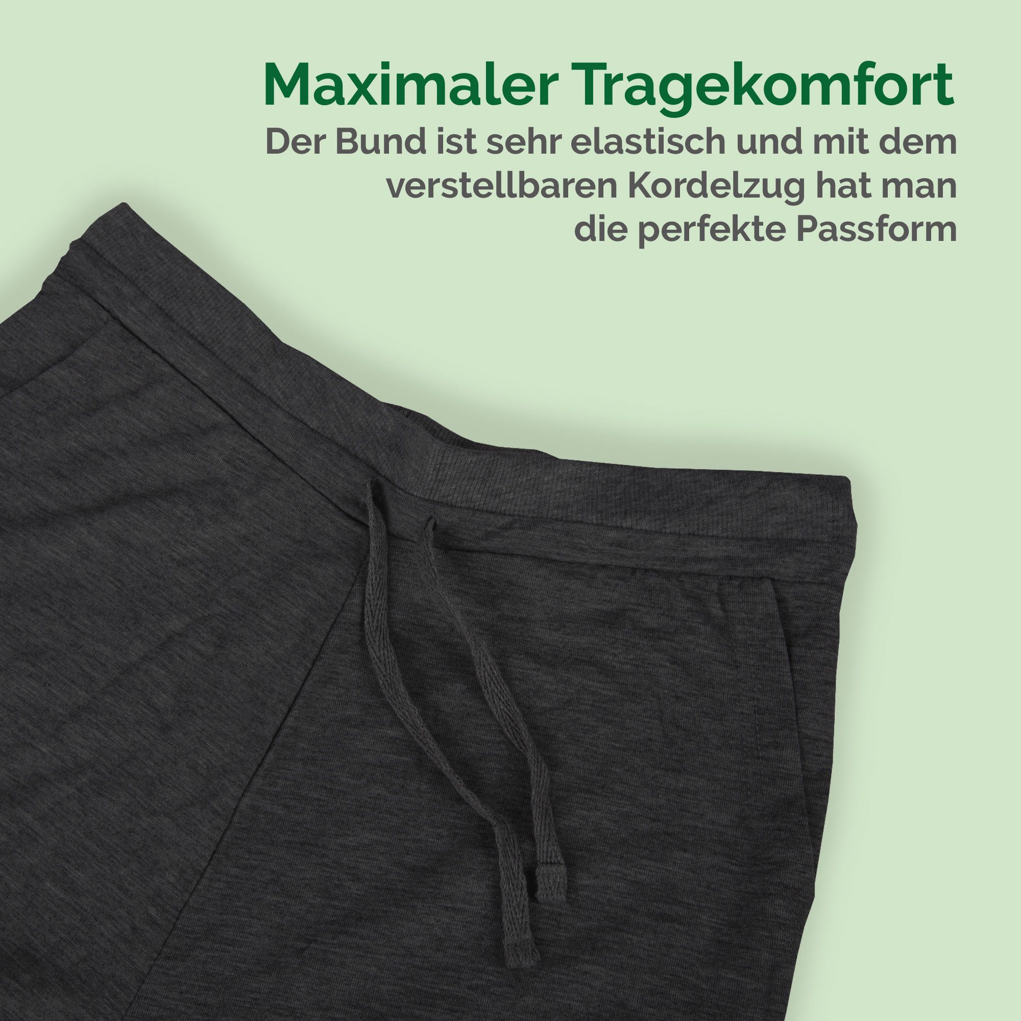 Bestlivings Yogahose Damen - Jogginghose mit Kordelzug Wellness Hose für Sport, Freizeit mit lockerer Passform - Sporthose