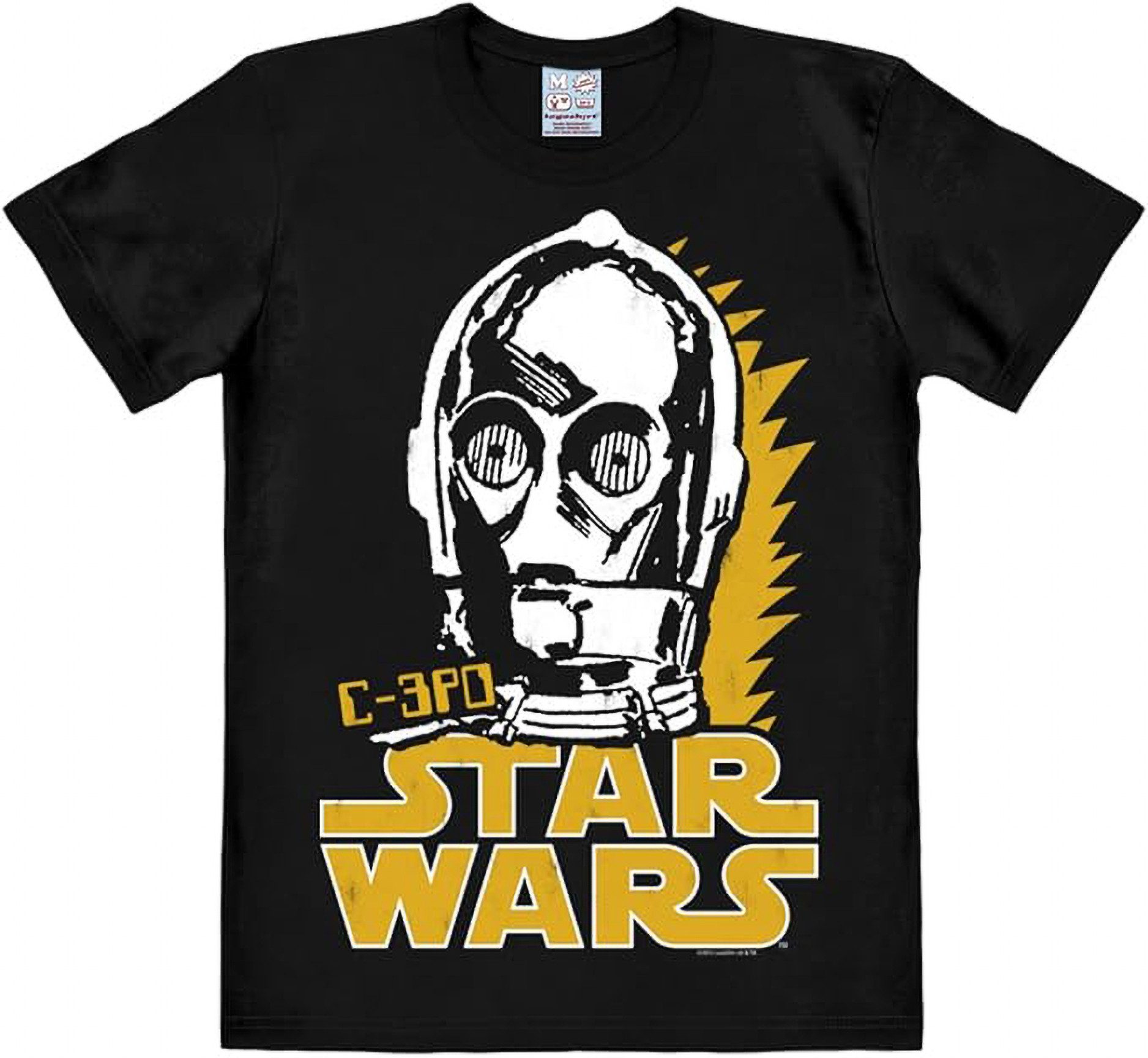 LOGOSHIRT Print-Shirt Star Wars T-Shirt C-3PO Original Design aus dem Star Wars Universum