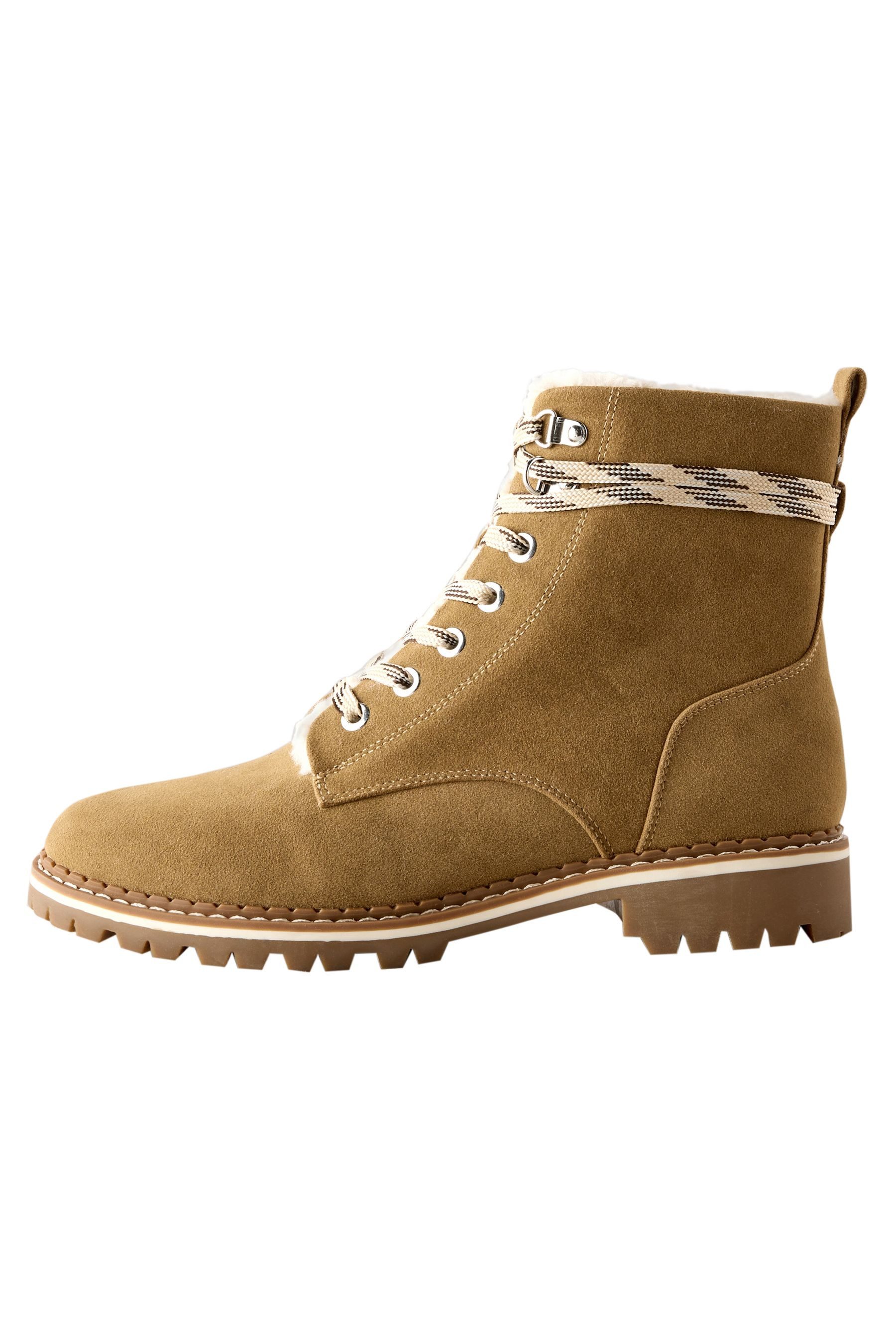 Next Forever Comfort® Schnürstiefel mit Kunstfellfutter Stiefelette (1-tlg)