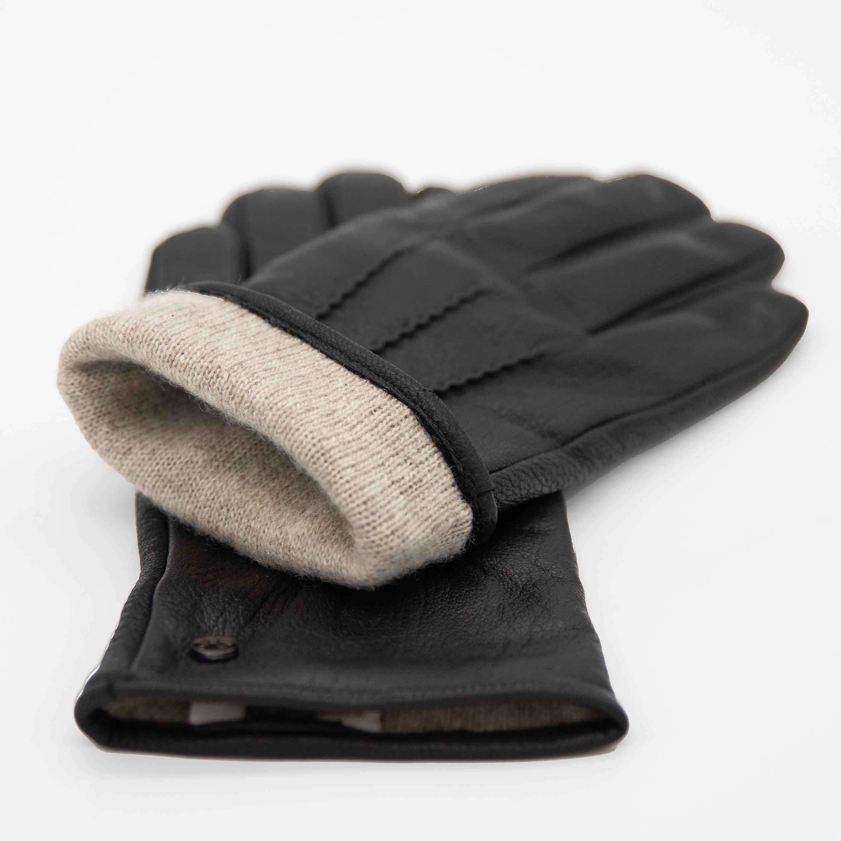 Hand Gewand by Weikert Lederhandschuhe CHARLIE - Ziegenleder-Handschuhe mit Kaschmir-Wolle Fütterung