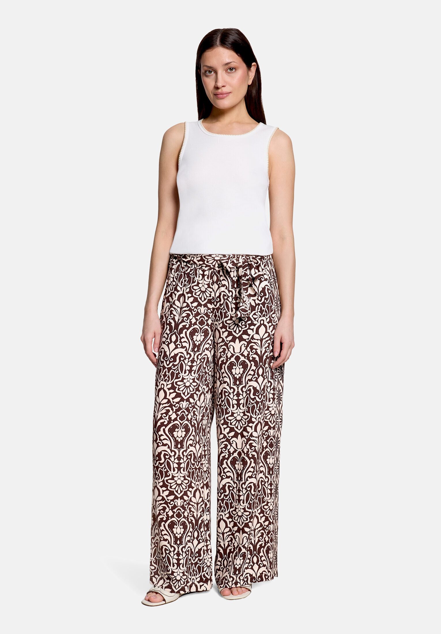 Cartoon Palazzohose Damen mit Gummizug