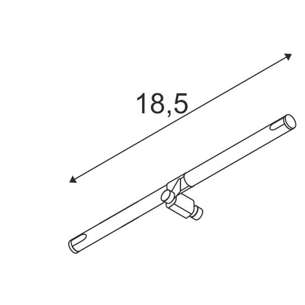 Tenseo Seilsystem, Cosmic, Strahler Nein, Angabe, chrom, SLV Leuchtmittel keine enthalten: Deckenleuchte GX5,3, Seilsystem warmweiss,