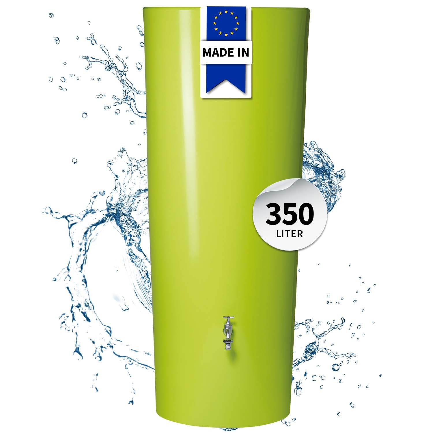 GARANTIA Regentonne COLOR 2in1 Regentonne 350 Liter apple inkl. Pflanzschale, 350 l