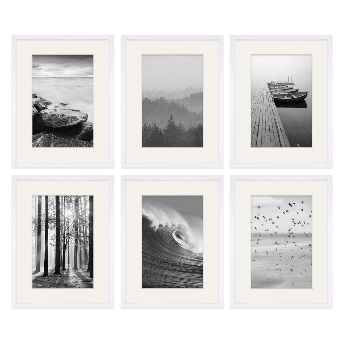 PHOTOLINI Bilderrahmen 6er Set 30x40 cm günstig online kaufen