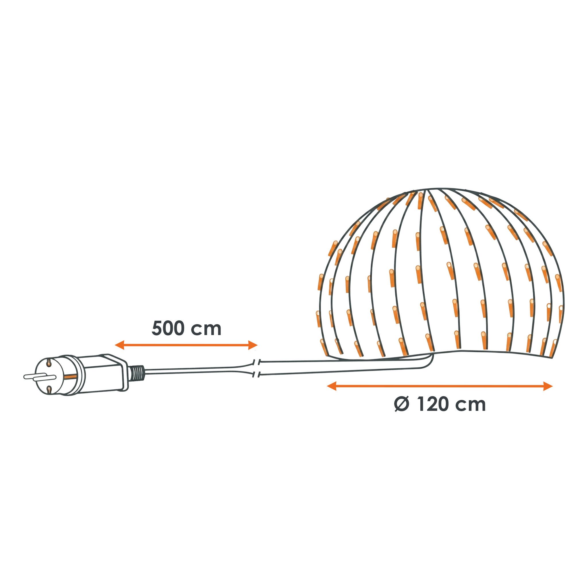 Spetebo LED-Lichternetz LED Buchsbaum Beleuchtung mit 100 LED warm weiß, 100-flammig, Garten Deko Lichtervorhang