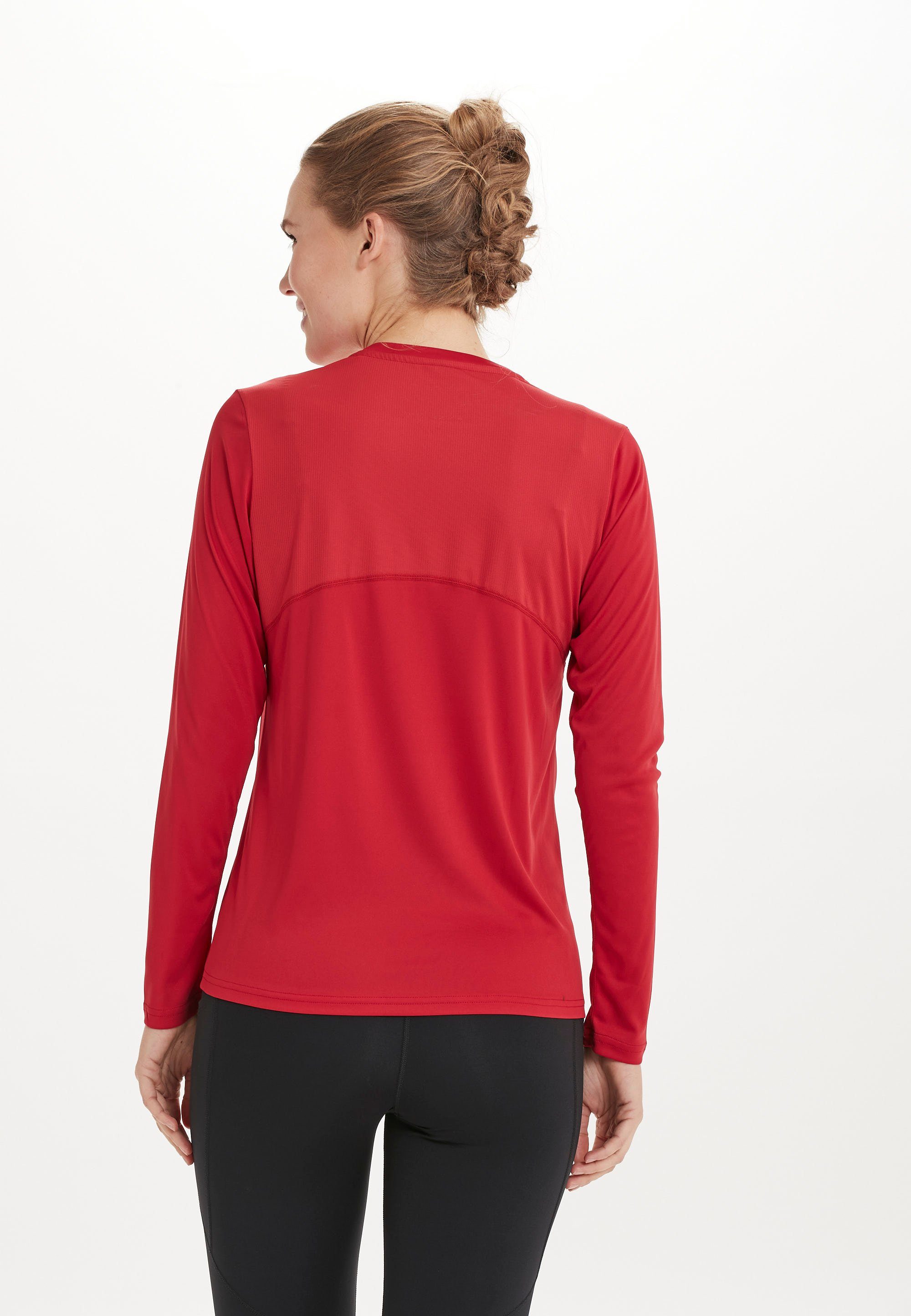 Funktionsshirt recyceltem (1-tlg) ENDURANCE mit rot Material Milly