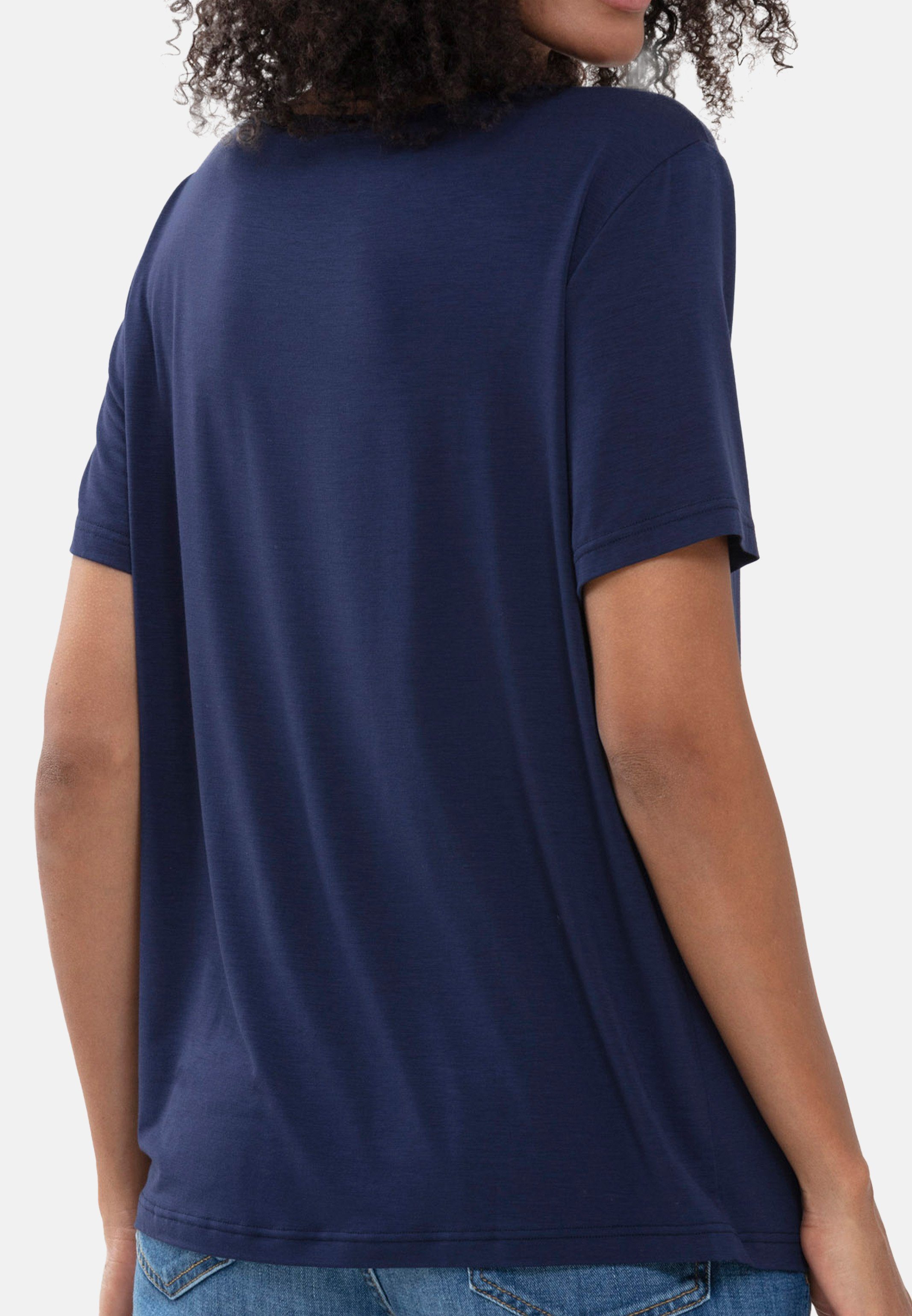 Mey Pyjamaoberteil Sleepy & Halbarm Schlafanzug True Oberteil Lounge-Shirt und Elin blue - - mit Brusttasche Easy (1-tlg)