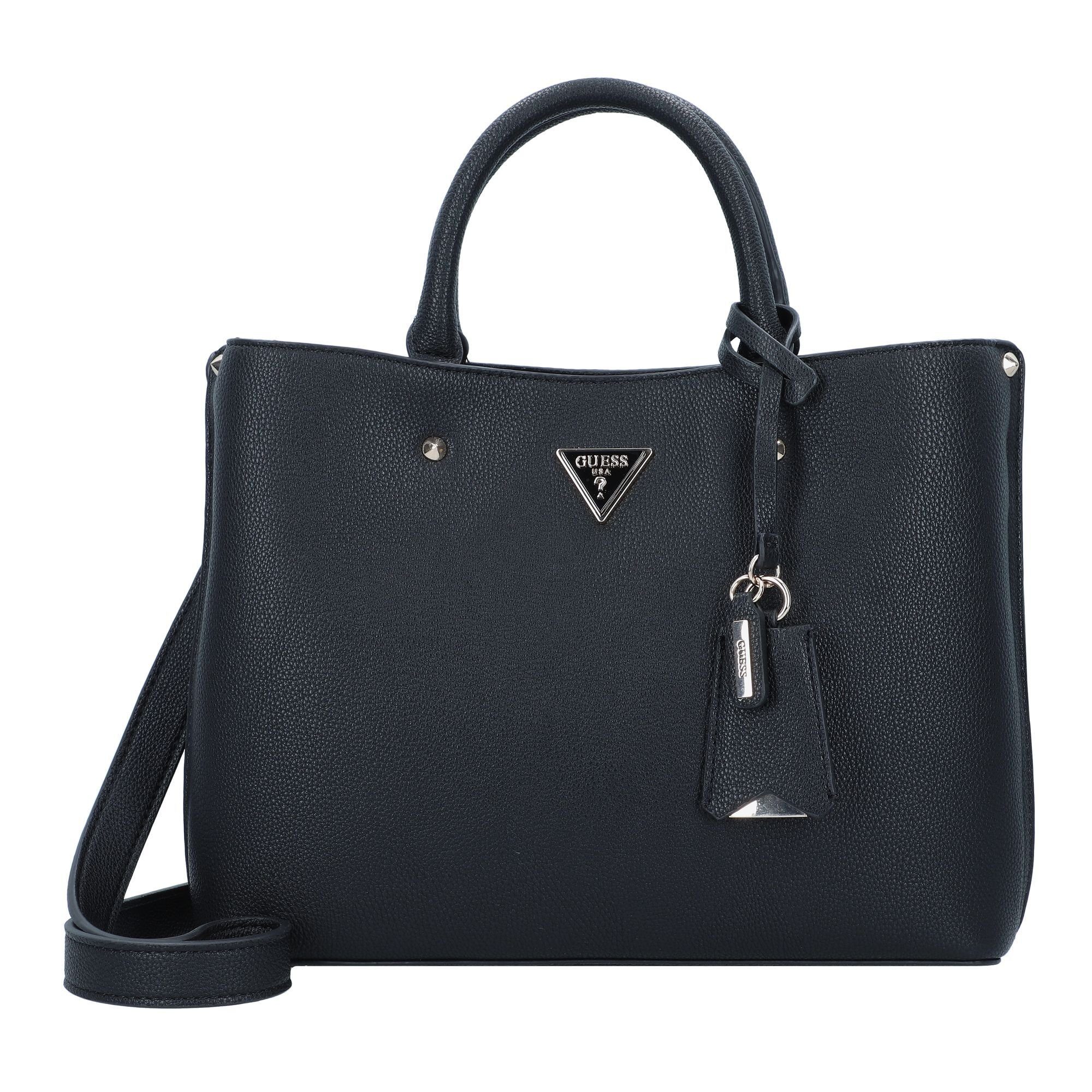 Guess black Henkeltasche Polyurethan Meridian,