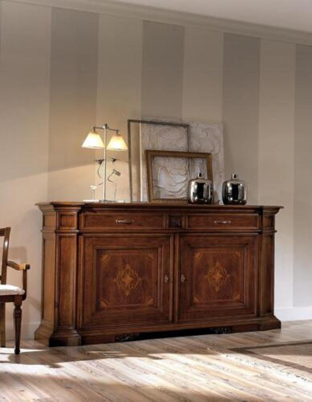 Hoch Möbel Kommode Italien Luxus Braun JVmoebel Schränke Holz Kommode, Sidebaord