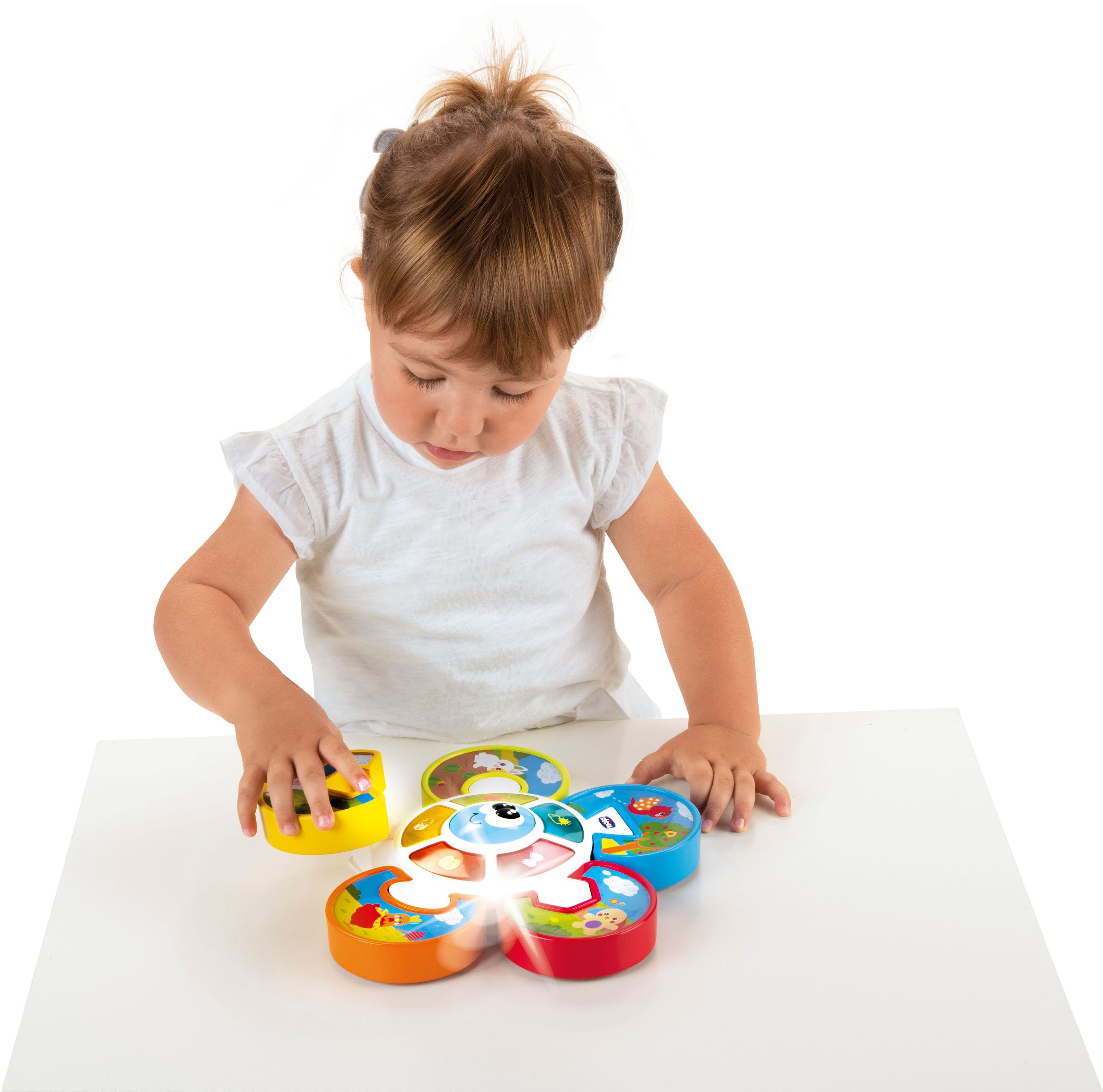 Chicco Lernspielzeug Elektronisches Puzzle - Errate Das Tier, mit Licht und Sound