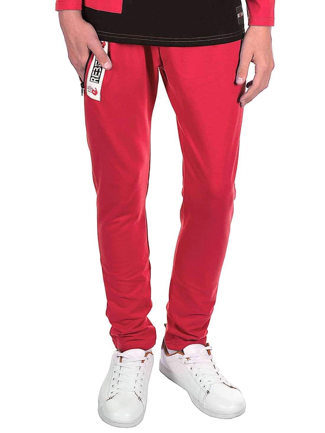 BEZLIT Sporthose Jungen Rot Freizeithose Casual Kinder (1-tlg)