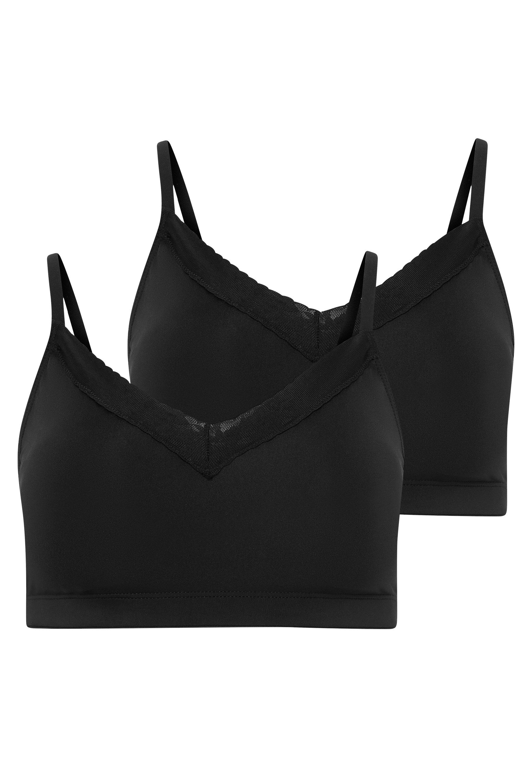 Jockey Bralette Soft Stretch Lace (2er Pack) verstellbare Träger für eine anpassbare Passform
